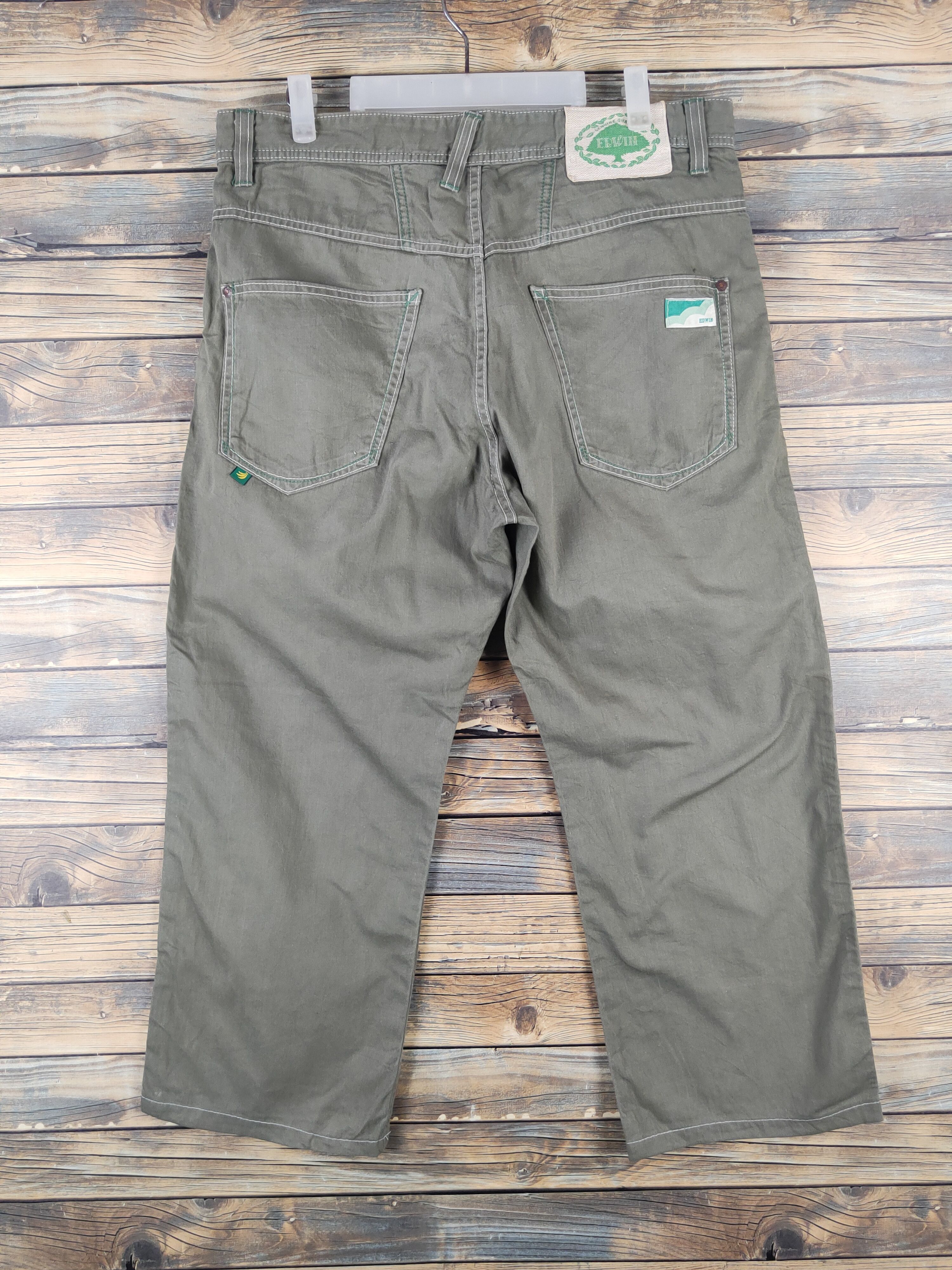 Edwin DL Edwin Green Multipocket Tactical Cargo Pants #817 Size US 35 - 7 Thumbnail