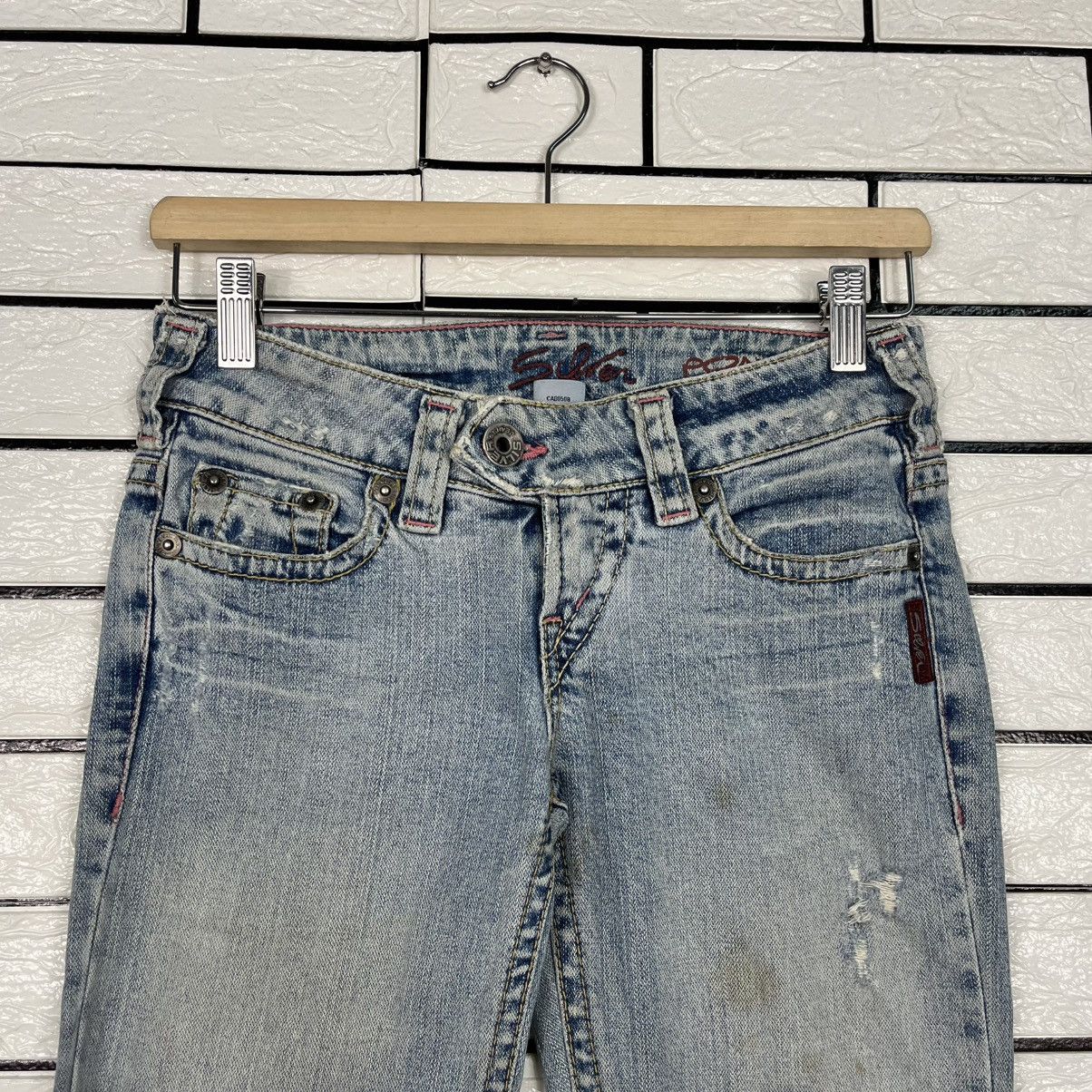 Silver Jeans Co. Vintage Silver Jeans Workwear Denim Size 26" / US 2 / IT 38 - 2 Thumbnail