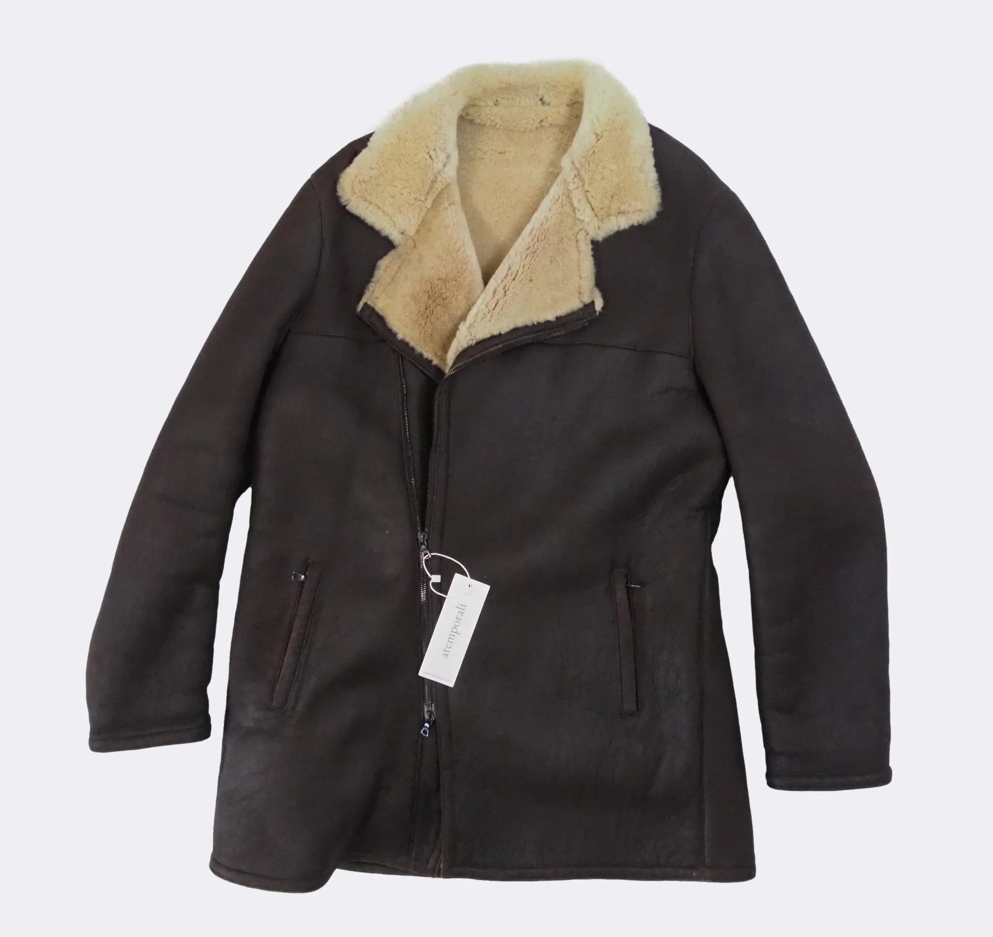Neil Barrett Neil Barrett Lambskin Leather Shearling Coat $2510 Size US L / EU 52-54 / 3 - 13 Thumbnail