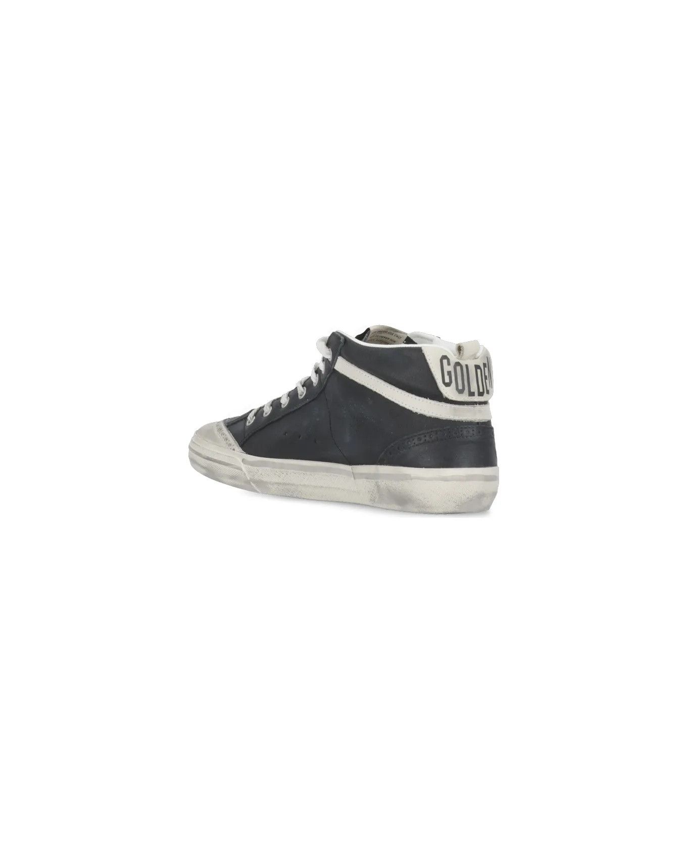 Golden Goose o1bcso1str0126 Mid Star Lace Up Sneakers in Black/White Size US 8 / EU 41 - 3 Thumbnail