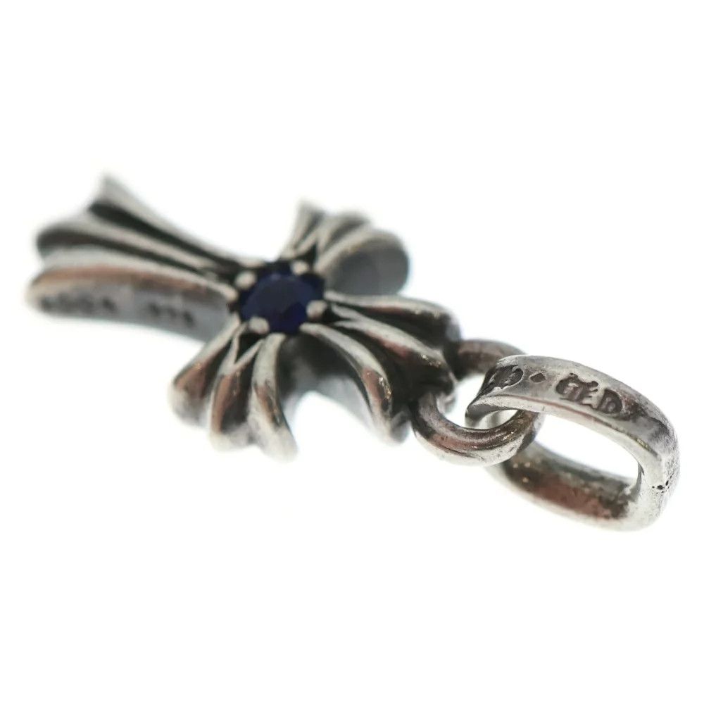 Chrome Hearts Chrome Hearts Pave Sapphire Baby Fat Cross Size ONE SIZE - 6 Thumbnail