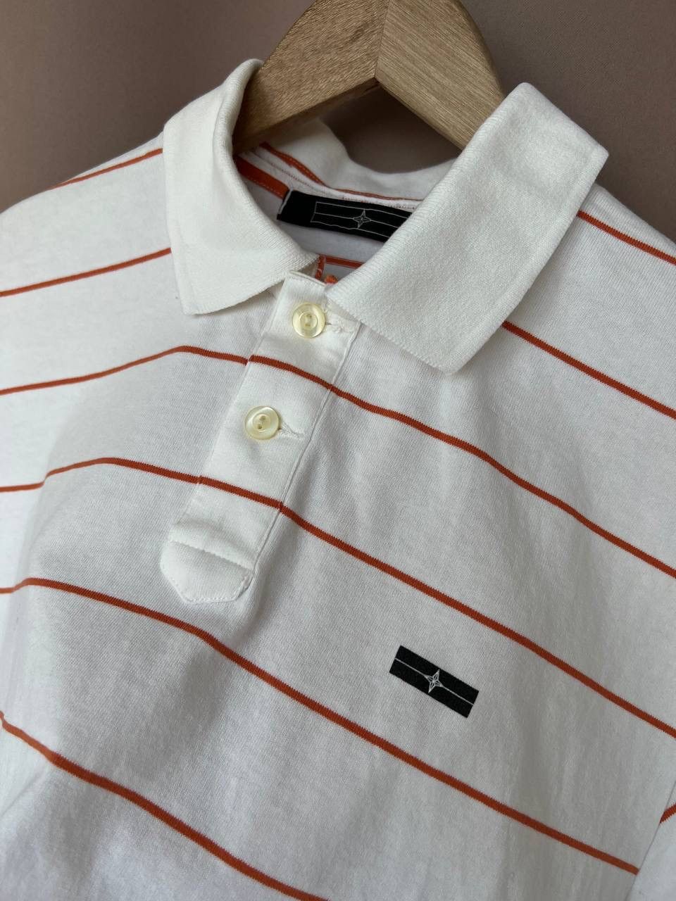 Stone Island Stone Island Denims Vintage Striped Polo Shirt Mens Size M/L Size US M / EU 48-50 / 2 - 9 Thumbnail
