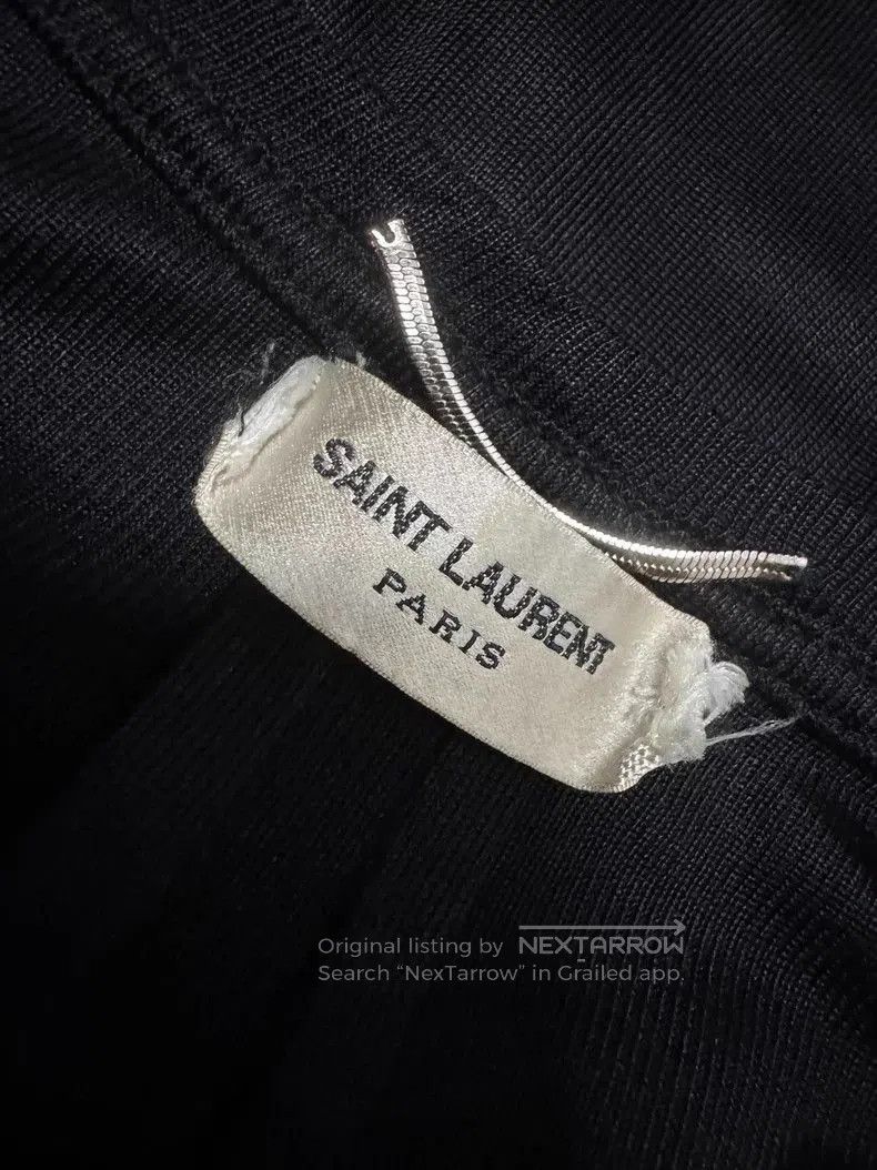 Saint Laurent Paris Saint Laurent Silk Beaded Short Sleeve Tee. Size US XL / EU 56 / 4 - 5 Thumbnail