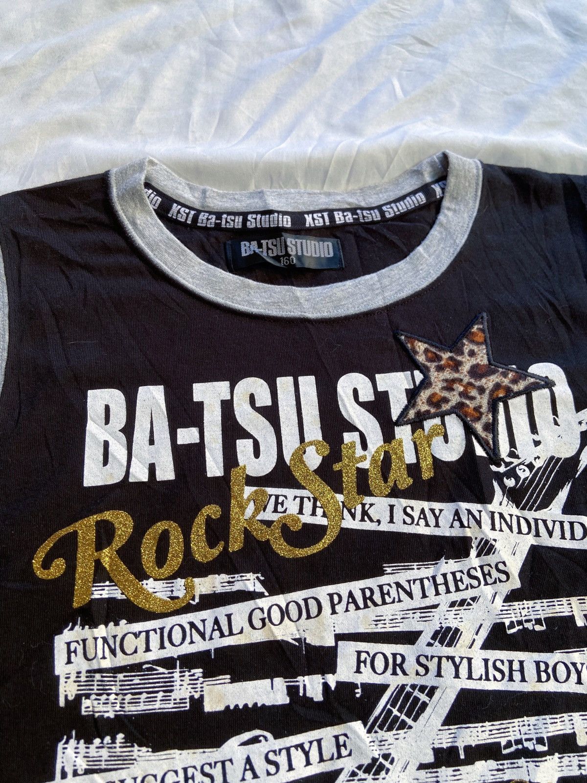 Japanese Brand BATSU STUDIO ROCK STAR TANK TOP Size US S / EU 44-46 / 1 - 3 Thumbnail