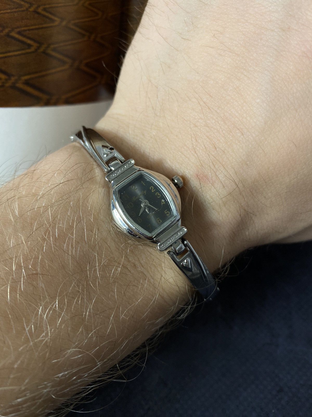 Jewelry Women's Silver Tone Watch, Quartz, with Bracelet Rhinestones Size ONE SIZE - 8 Thumbnail