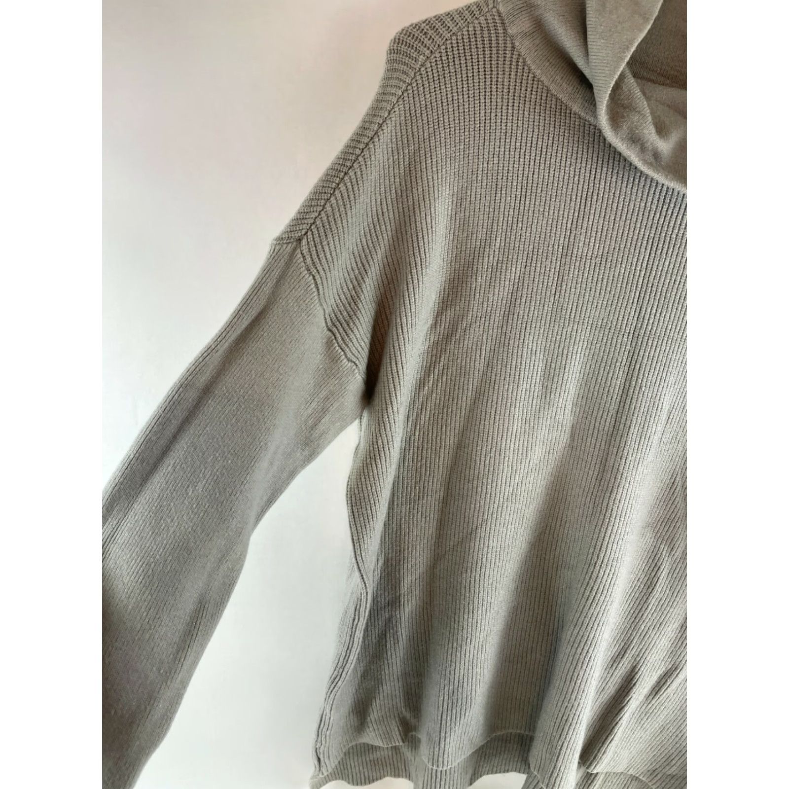 Vintage Devotion by Cyrus Sweater Women's Size Large Gray Pullover Ribbed Oversized NWT Size L / US 10 / IT 46 - 3 Thumbnail