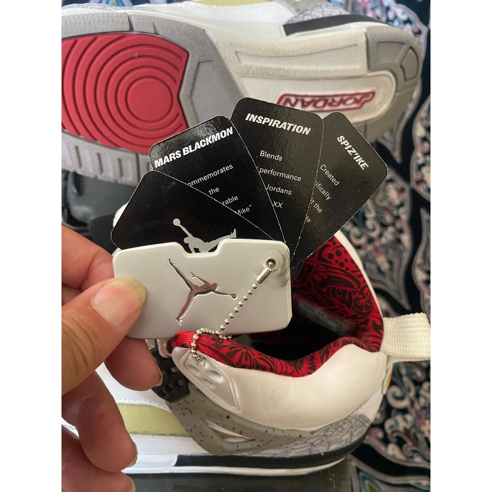 Jordan Brand Jordan Spizike White Cement Grey m8 w9.5 Size US 8 / EU 41 - 5 Thumbnail