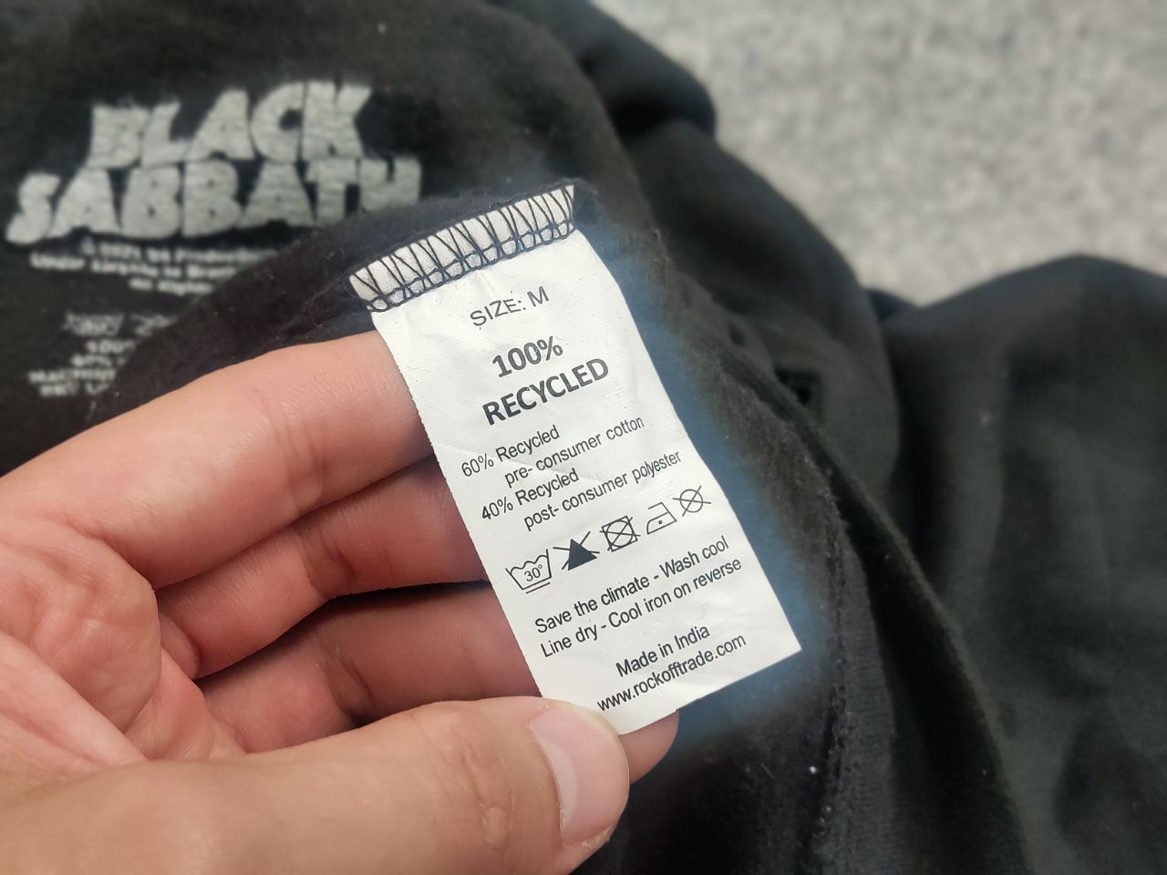 Black Sabbath Black Sabbath plus support Vintage Band Logo Black Hoodie Size US M / EU 48-50 / 2 - 11 Thumbnail