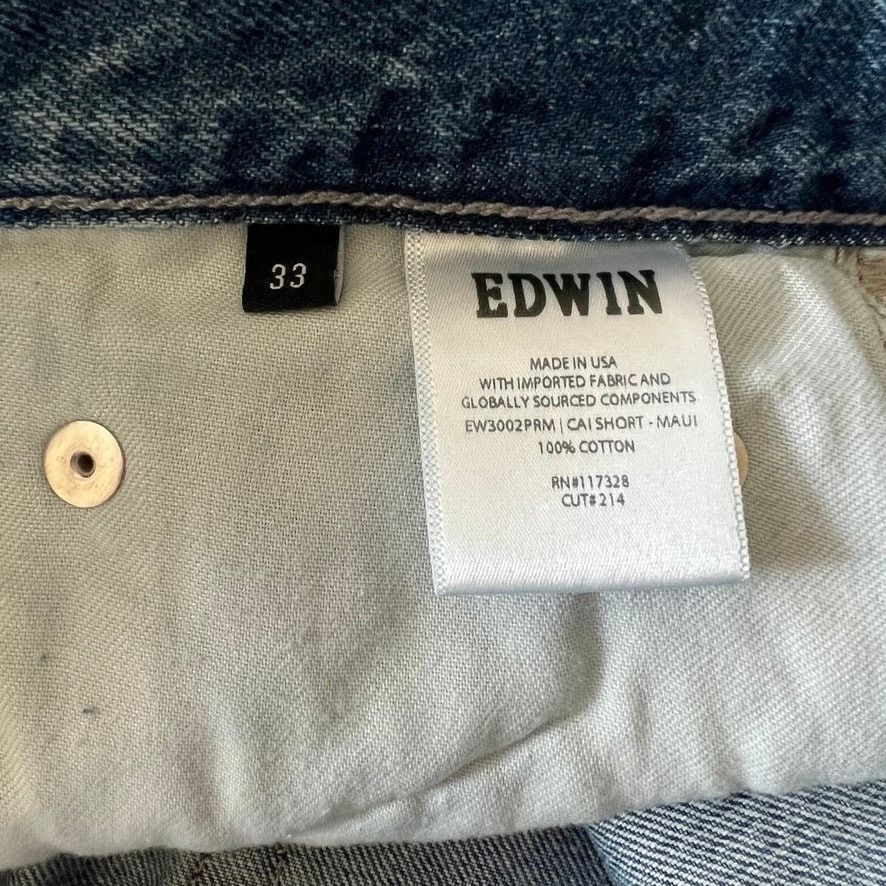 Edwin Edwin High Waist Cai Denim Cut Off Jean Shorts Size 33 Size 33" - 10 Thumbnail