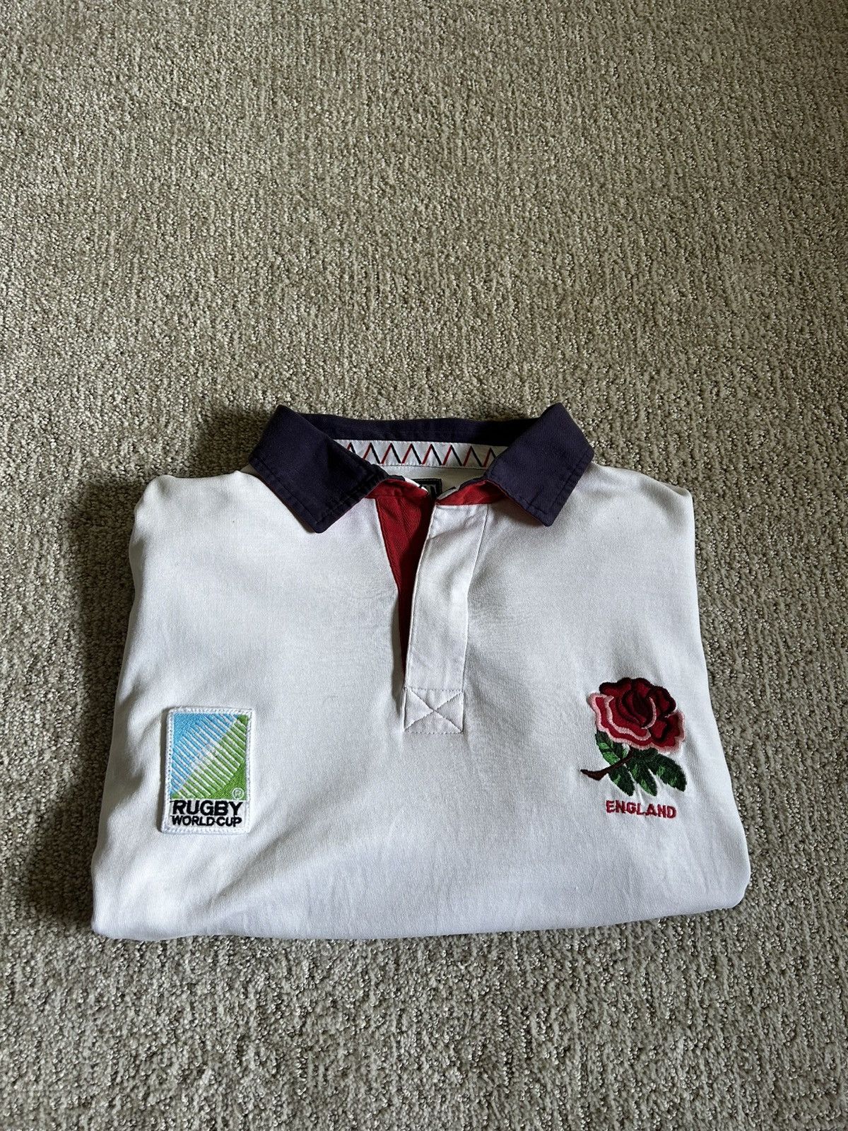 Cotton Traders Vintage England 1995 Rugby World Cup jersey Size US M / EU 48-50 / 2 - 5 Thumbnail
