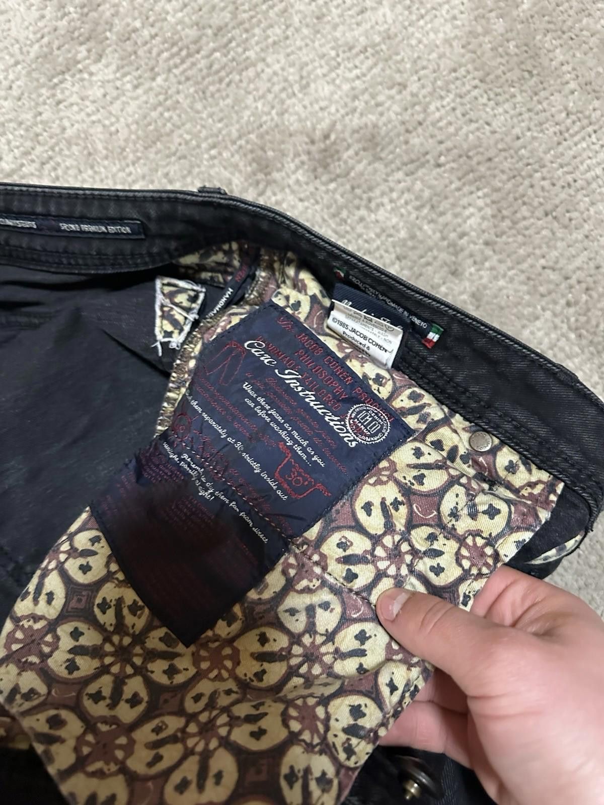Jacob Cohen JACOB COHEN Black Stretch Handmade Tailored Jeans Size 38 Size US 38 / EU 54 - 7 Thumbnail