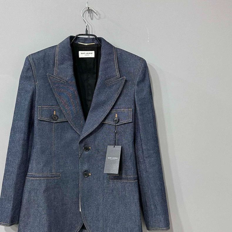 Saint Laurent Paris Saint Laurent Paris denim jacket 2505-Nextarrow Size XS / US 0-2 / IT 36-38 - 2 Thumbnail
