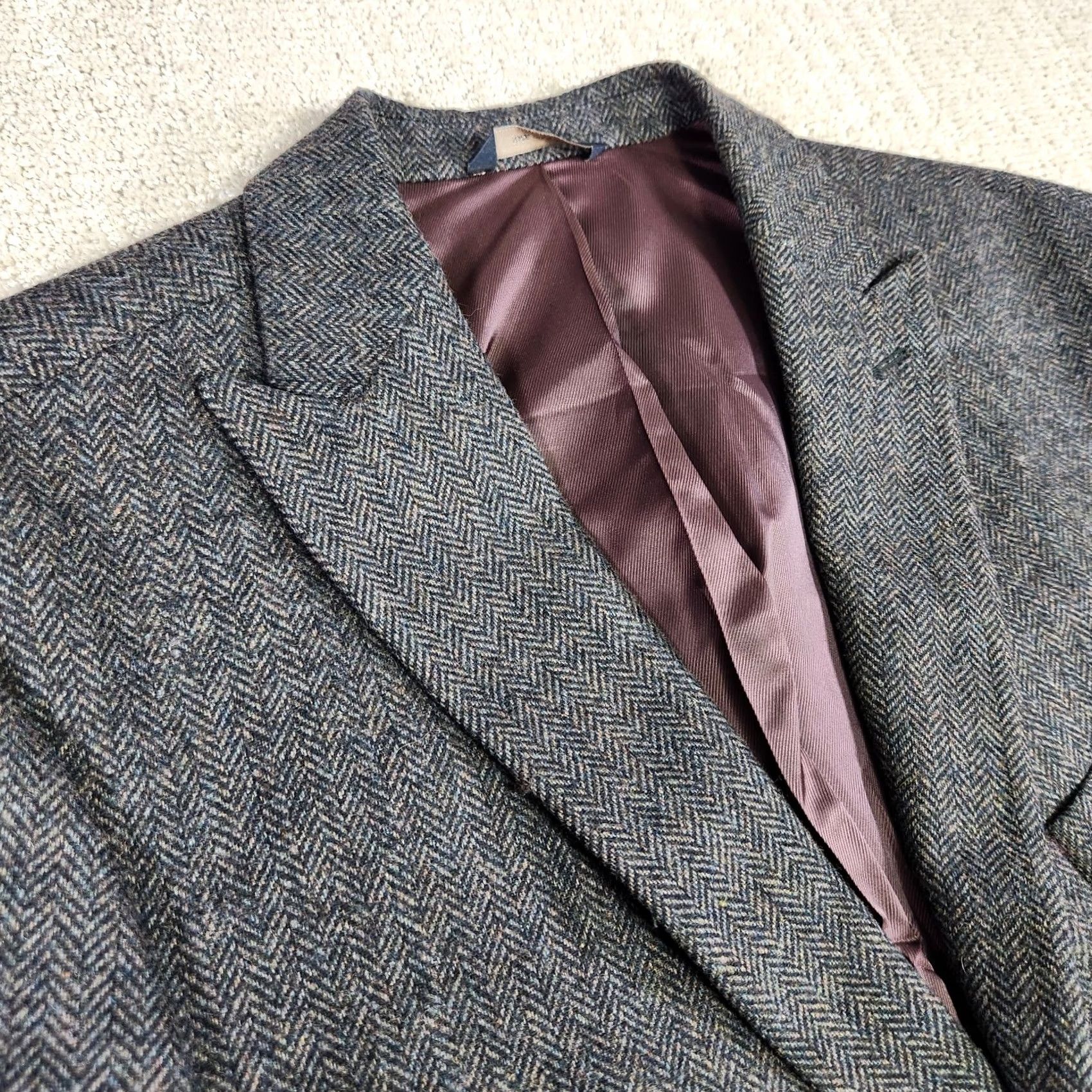 Banana Republic Banana Republic Blazer Men 46R Herringbone Tweed Peak Lapel Two-Button Jacket Suits Wool Polyester Regular Multicolor 2 Piece NEW Mens Size 46R - 2 Thumbnail