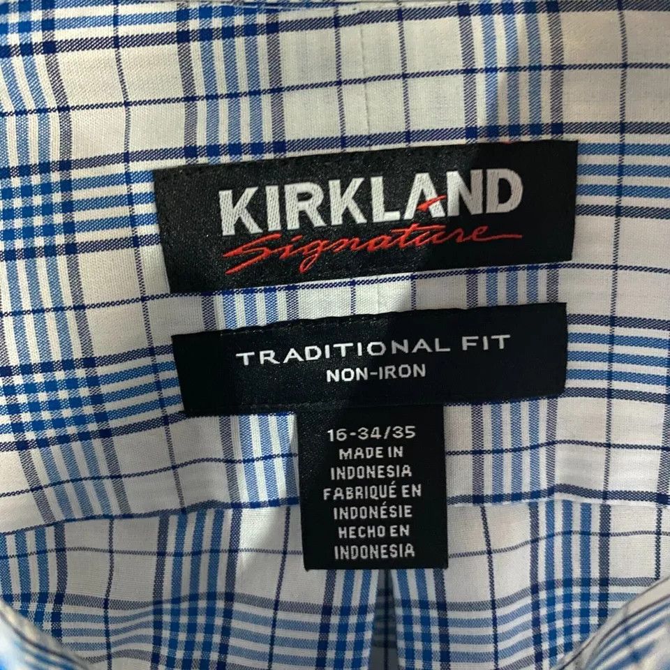 Kirkland Signature Kirkland Signature Button Down Shirt Men's 16 34/35 Plaid Size US S / EU 44-46 / 1 - 3 Thumbnail