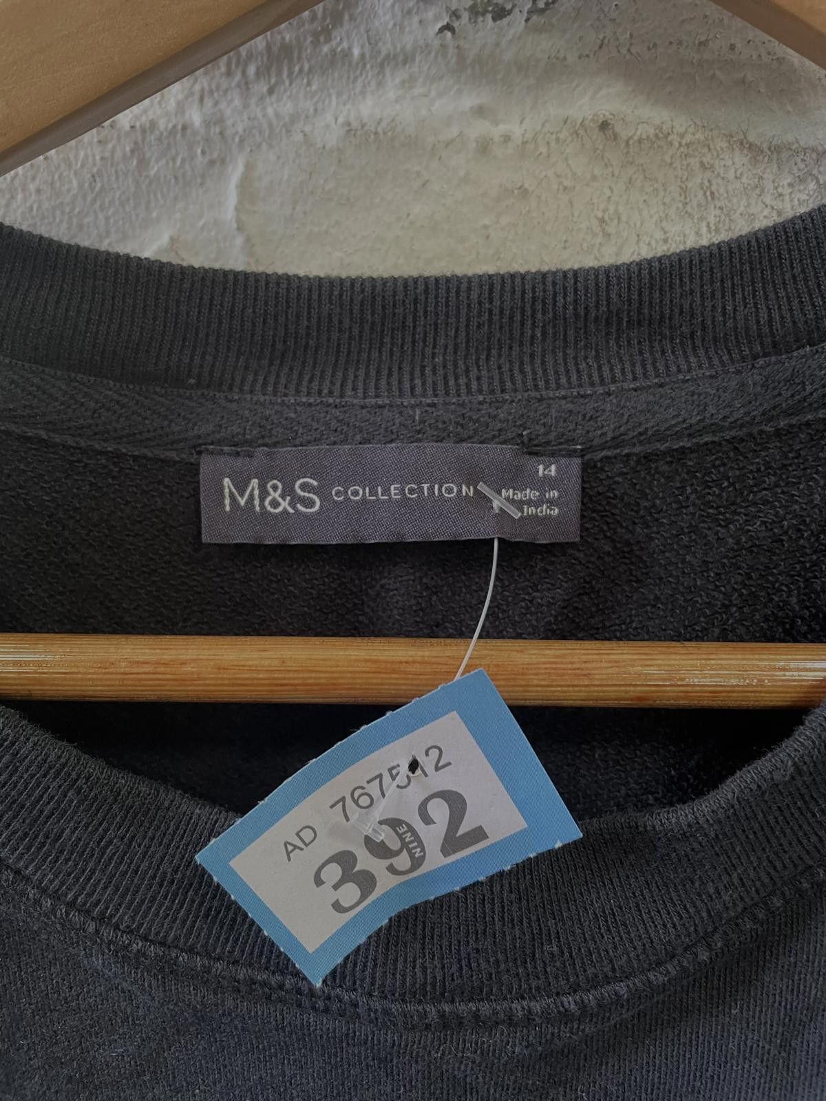 Designer M&S Collection Men's Black Tie-Dye Sweatshirt Size L Size US L / EU 52-54 / 3 - 2 Thumbnail