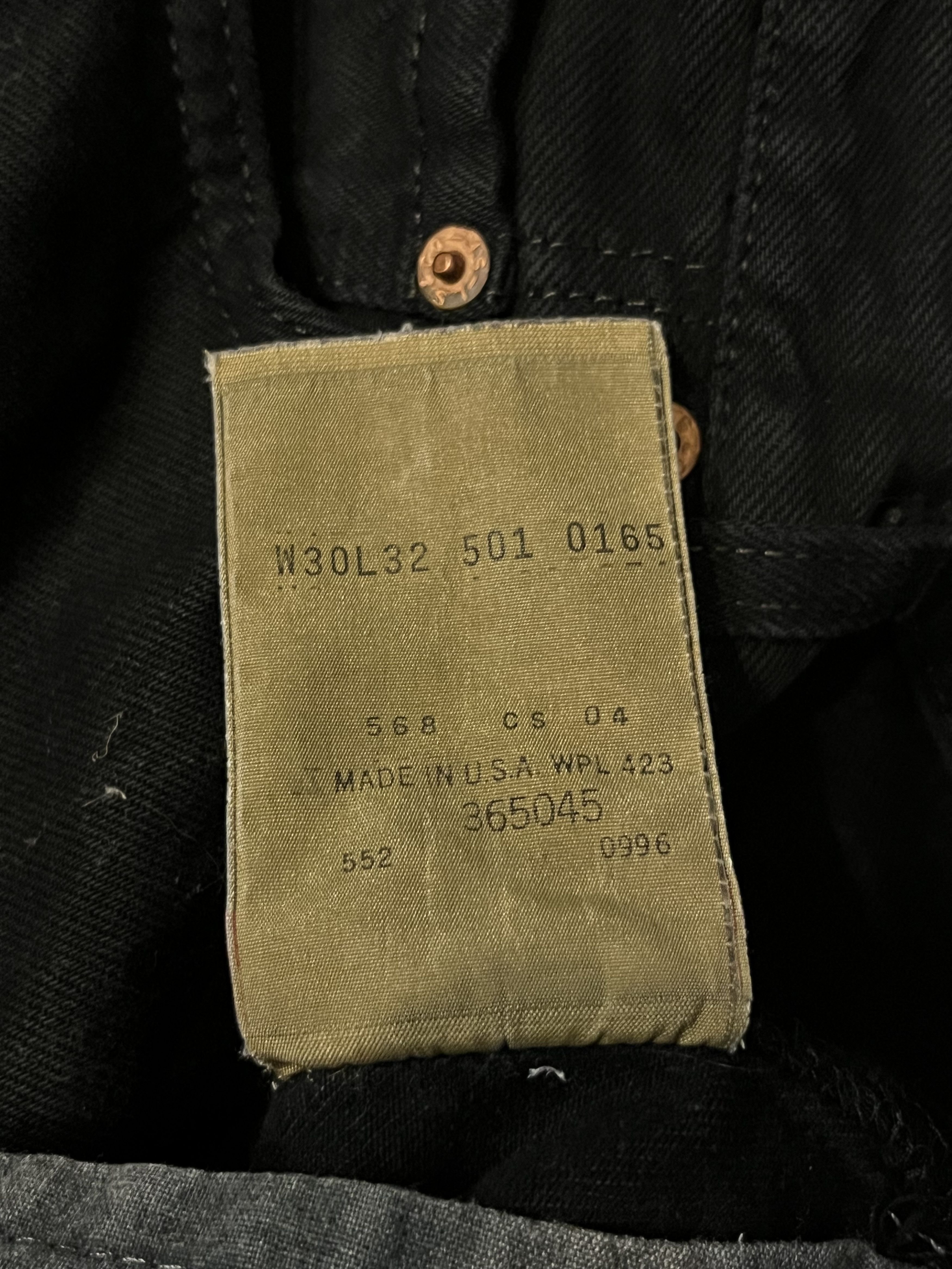 Levi's × Levi's Vintage Clothing Vintage 90s Levi's 501 Black Made in USA Denim Jeans Size 28" / US 6 / IT 42 - 6 Thumbnail