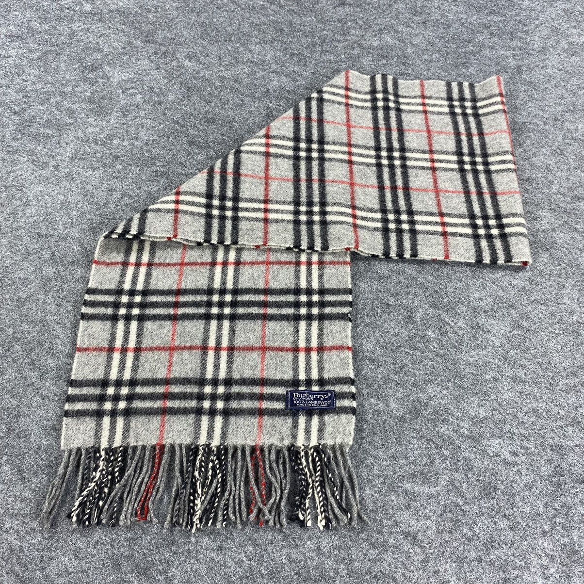 Burberry × Vintage Burberrys Scarf # D203 # Muffler # Neckwear Size ONE SIZE - 5 Thumbnail