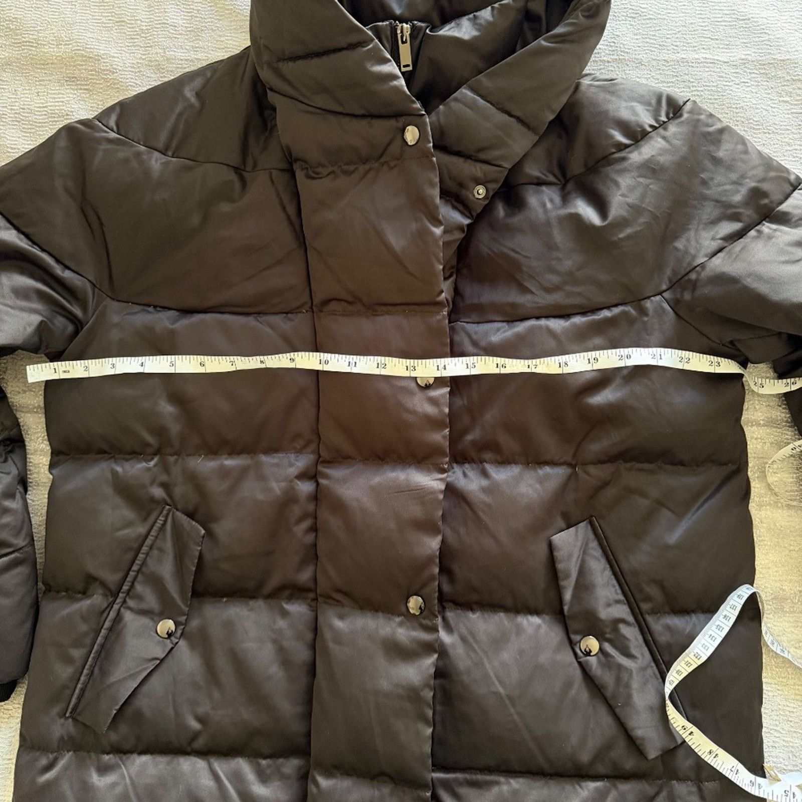 Zara Zara Black Midi Puffer, Silky Exterior Feather Filled Size S Size S / US 4 / IT 40 - 8 Thumbnail