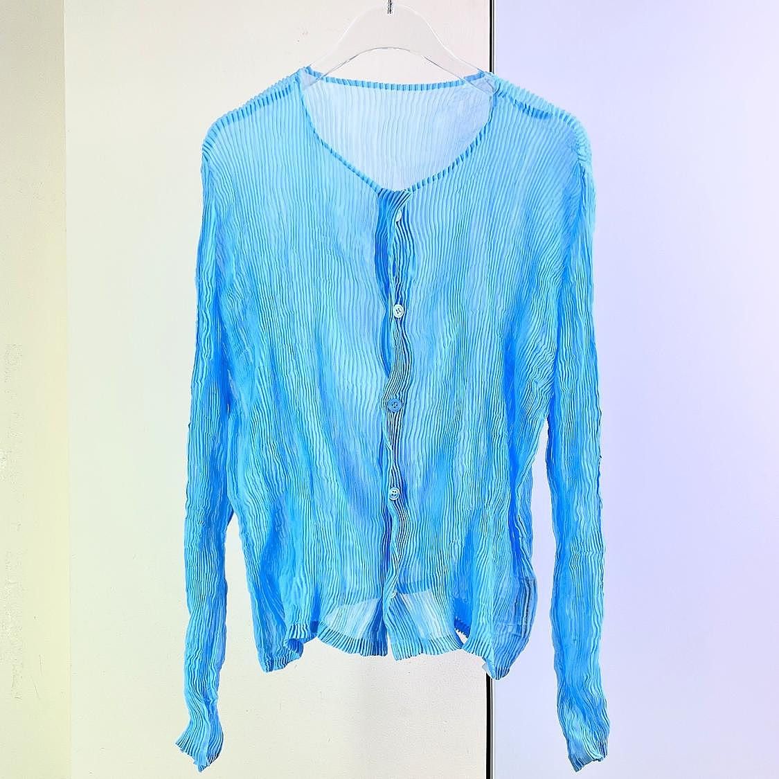 Issey Miyake Issey Miyake Pleated Button Up Top Size 2 Size M / US 6-8 / IT 42-44 - 1 Thumbnail