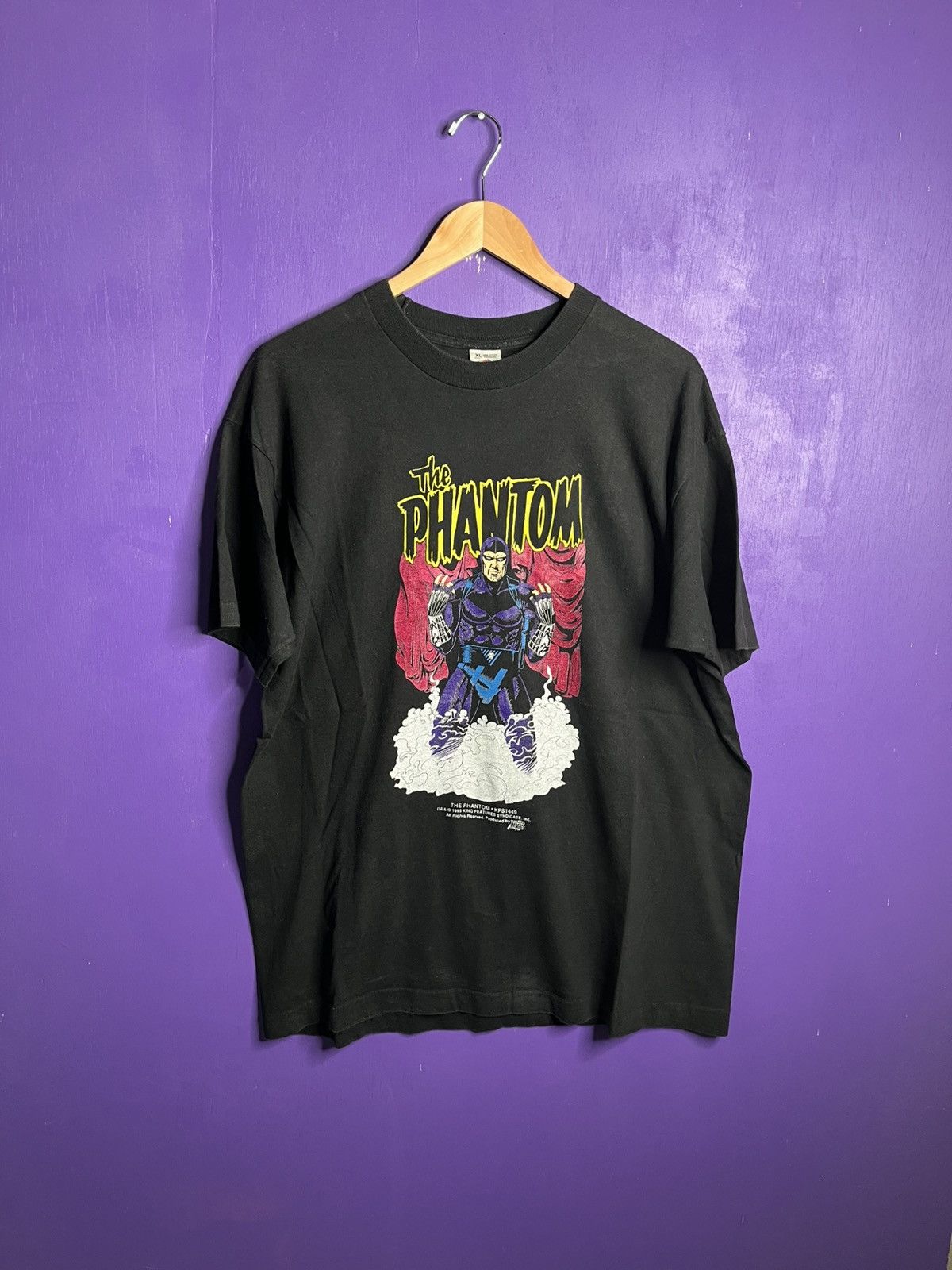 Vintage Vintage 1995 Comic images The Phantom t-shirt Size US XL / EU 56 / 4 - 1 Thumbnail
