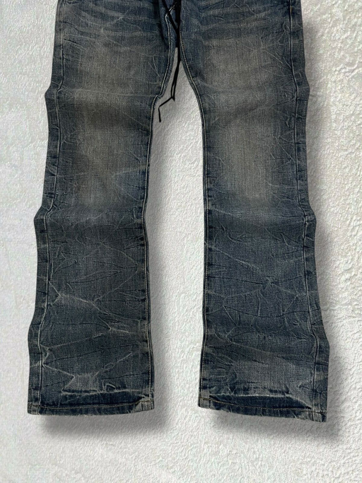 Le Grande Bleu (L.G.B.) Vintage 1990s Japan Designer Daily Topic Iconic Flared Goth Size US 32 / EU 48 - 3 Thumbnail