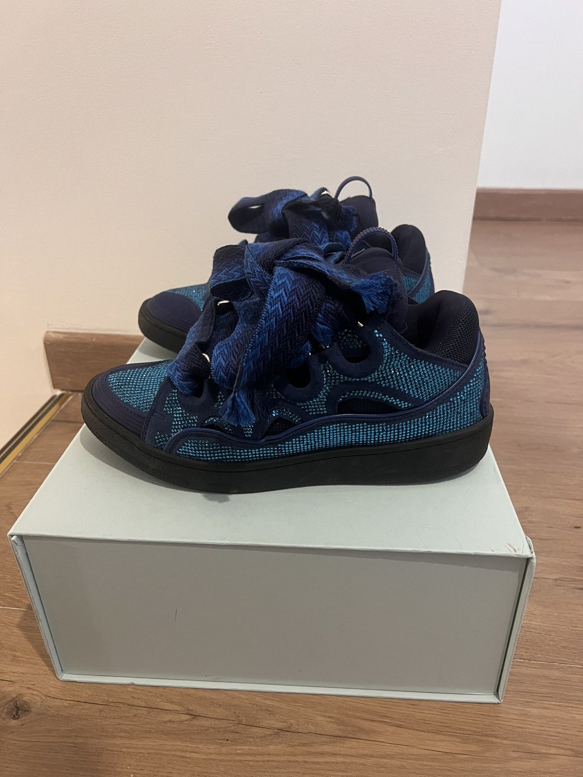 Lanvin Lanvin Curb X Swarovski Bleu Majorelle Size US 8 / EU 41 - 2 Thumbnail