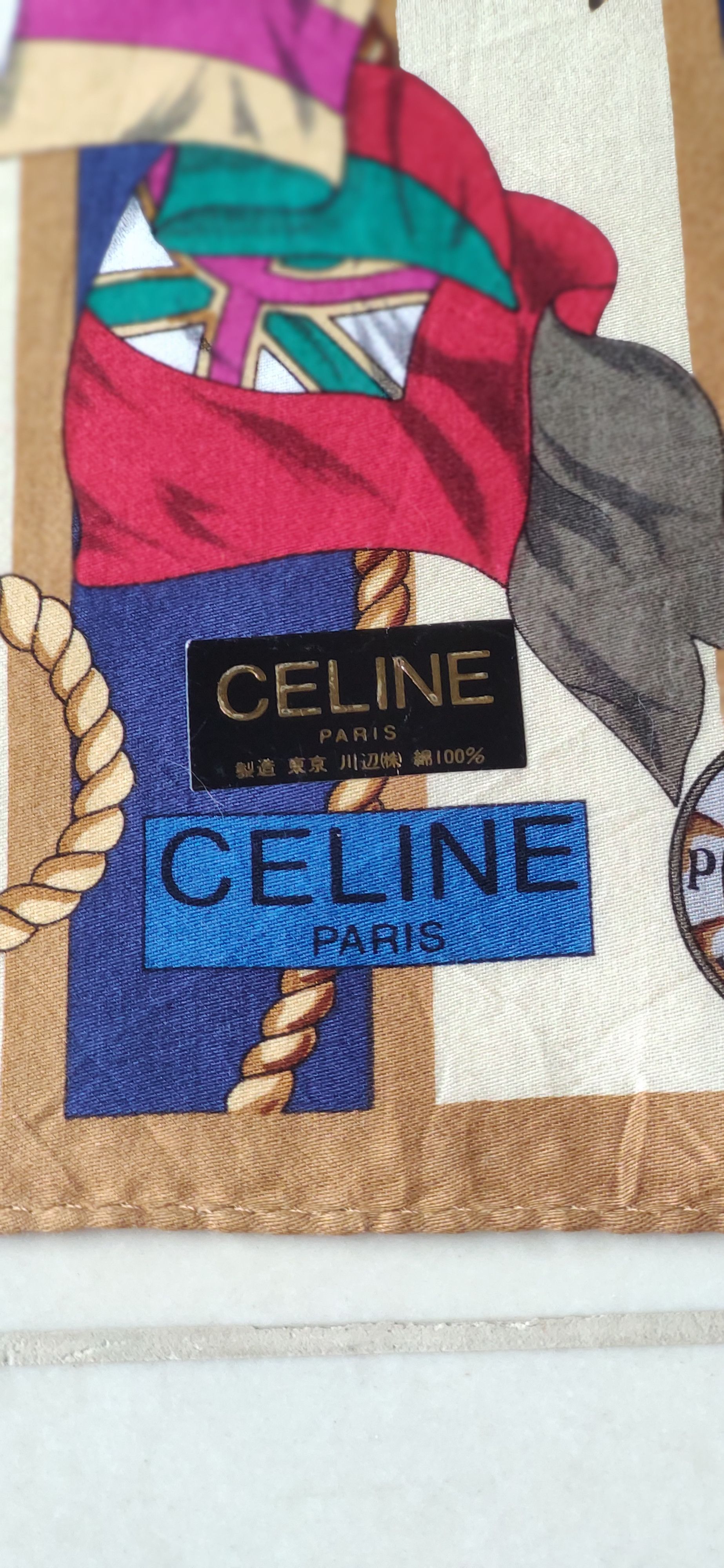 Celine Beautiful Celine Handkerchief Size ONE SIZE - 4 Thumbnail