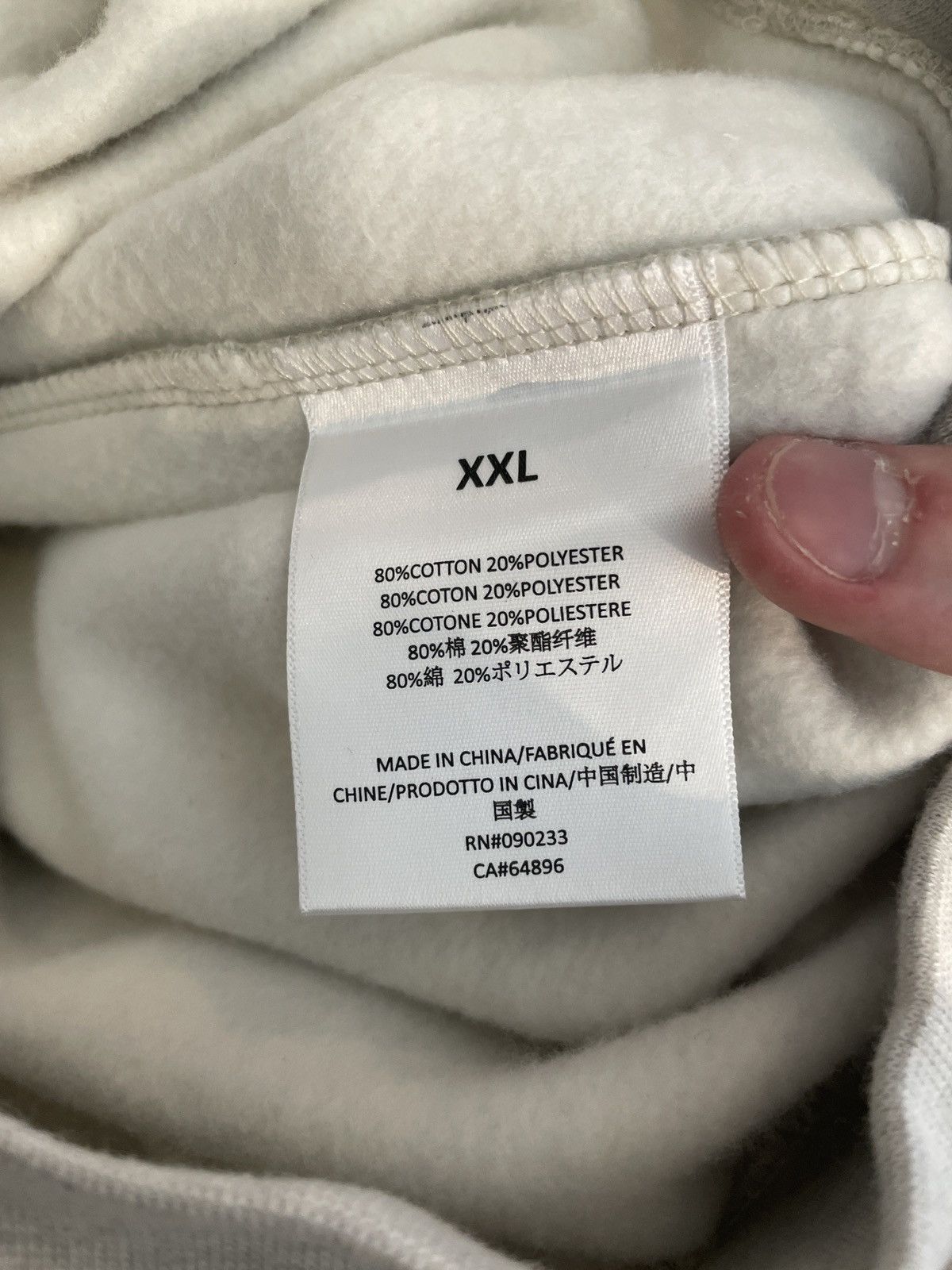Essentials × Fear of God Fear of God Essentials Oatmeal Hoodie XXL Size US XXL / EU 58 / 5 - 6 Thumbnail