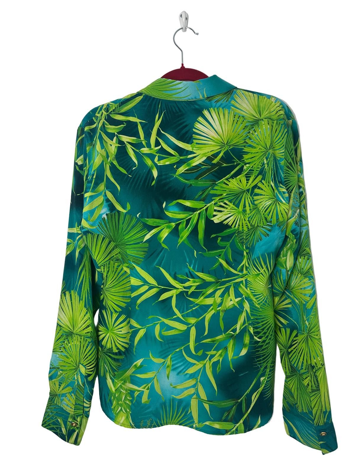 Versace Versace S/S 2019 Jungle Print Silk Shirt Size M / US 6-8 / IT 42-44 - 4 Thumbnail