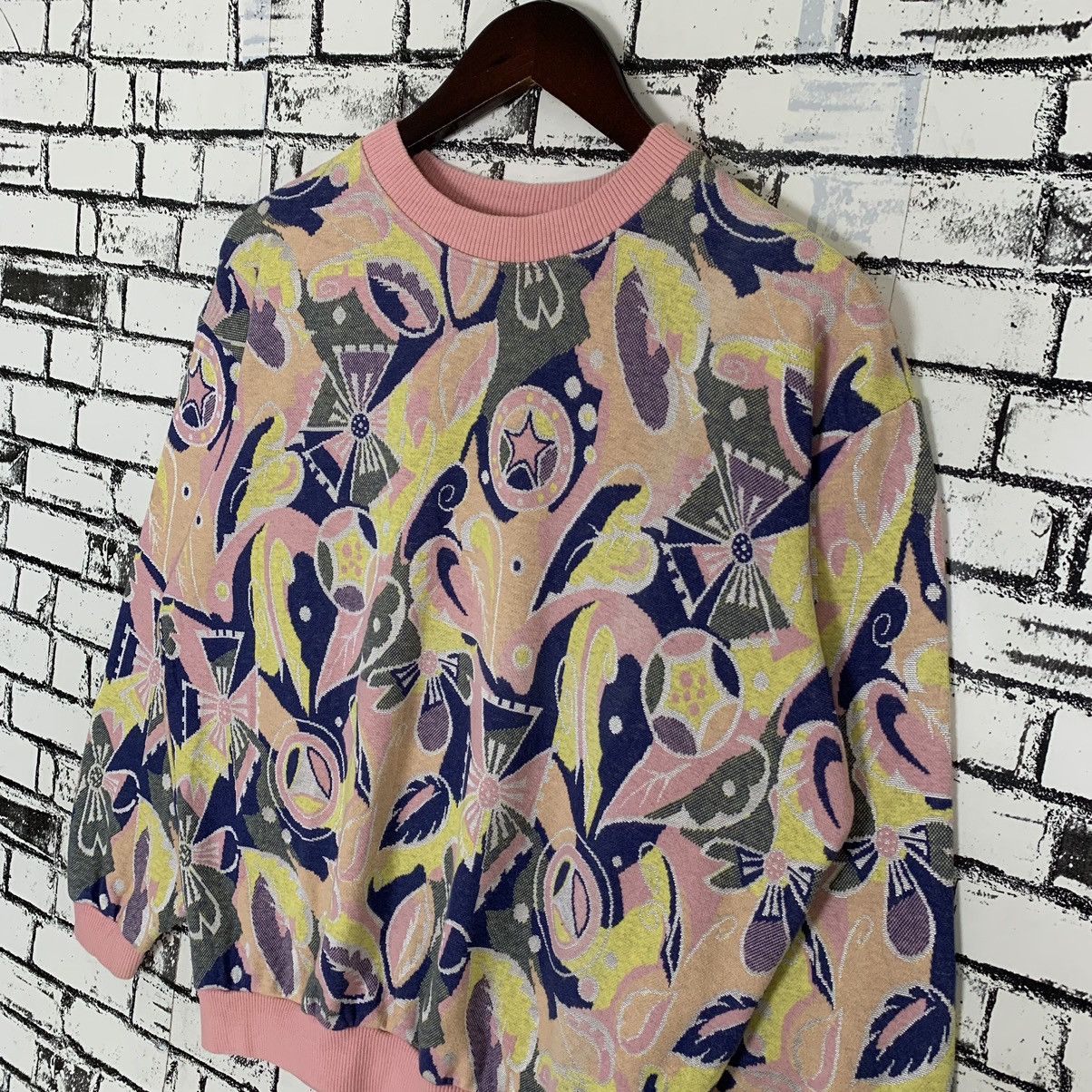 Asics × Vintage Prolook M.F.D by Asics Full Print Sweatshirt Asics Crewneck Size M / US 6-8 / IT 42-44 - 3 Thumbnail
