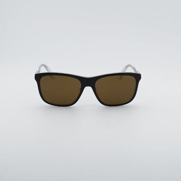 Gucci Gucci GG1819S 005 Sunglasses Black Square Frame, Brown Size ONE SIZE - 2 Thumbnail
