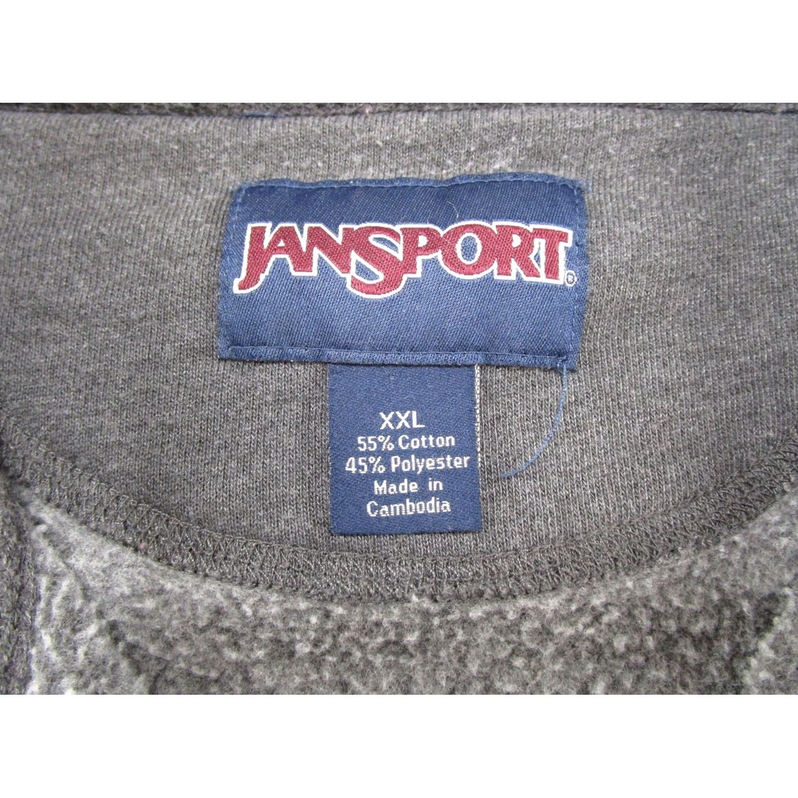 Jansport USF Bulls University Sweatshirt Pullover 1/4 Zip Hooded Gray 2XL Mens Sports University 90s theme Size US XXL / EU 58 / 5 - 3 Thumbnail