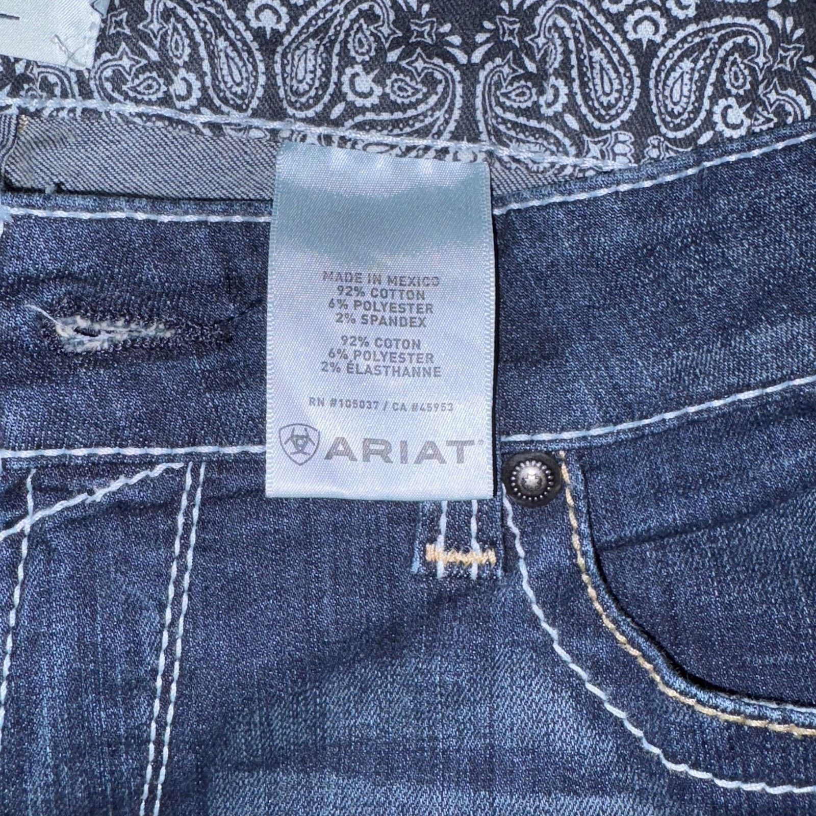 Ariat Ariat Real Mid Rise Marine Bootcut Jeans Size 28" / US 6 / IT 42 - 3 Thumbnail