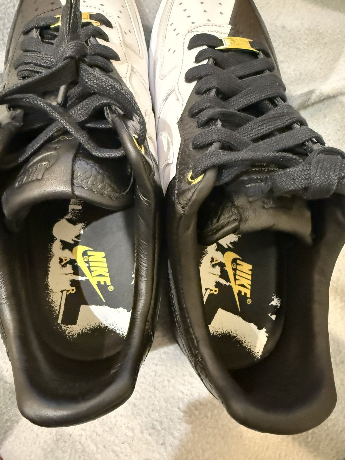 Nike Nike Air Force 40th Anniversary Edition Split Black White Size US 10.5 / EU 43-44 - 8 Thumbnail