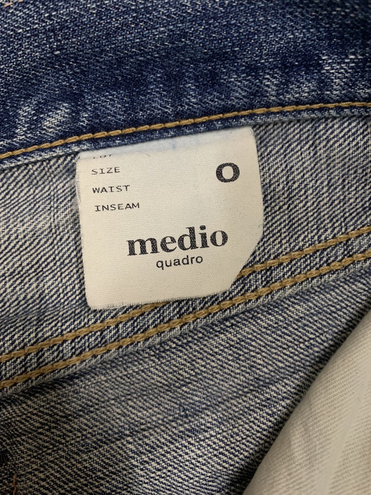 Japanese Brand Vintage Y2K Quadro Medio Button Fly Distressed Grunge Jeans Size US 29 - 18 Thumbnail