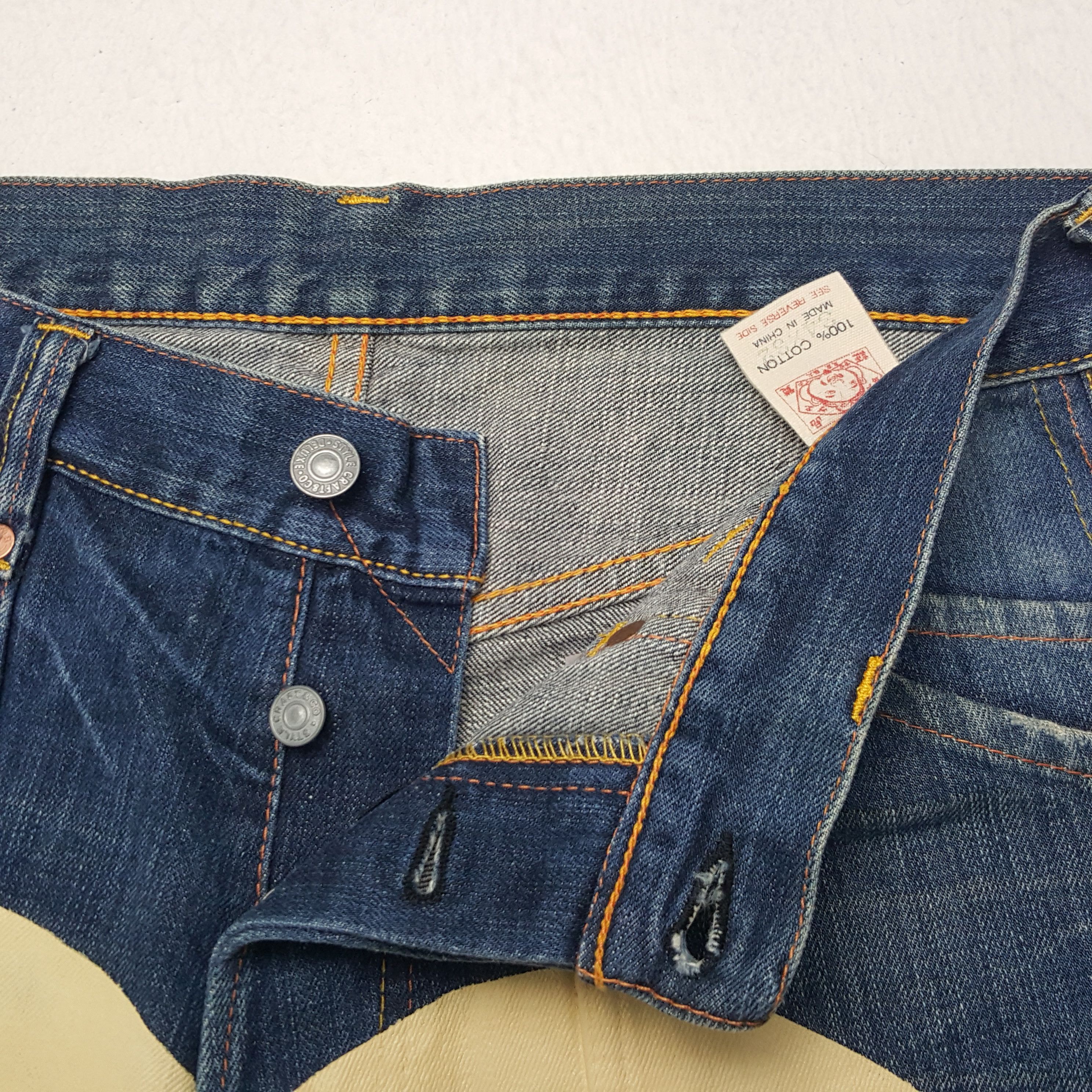 Evisu × Vintage Vintage Evisu Japan Custom Art Daicock Denim Jeans Size US 31 - 12 Thumbnail
