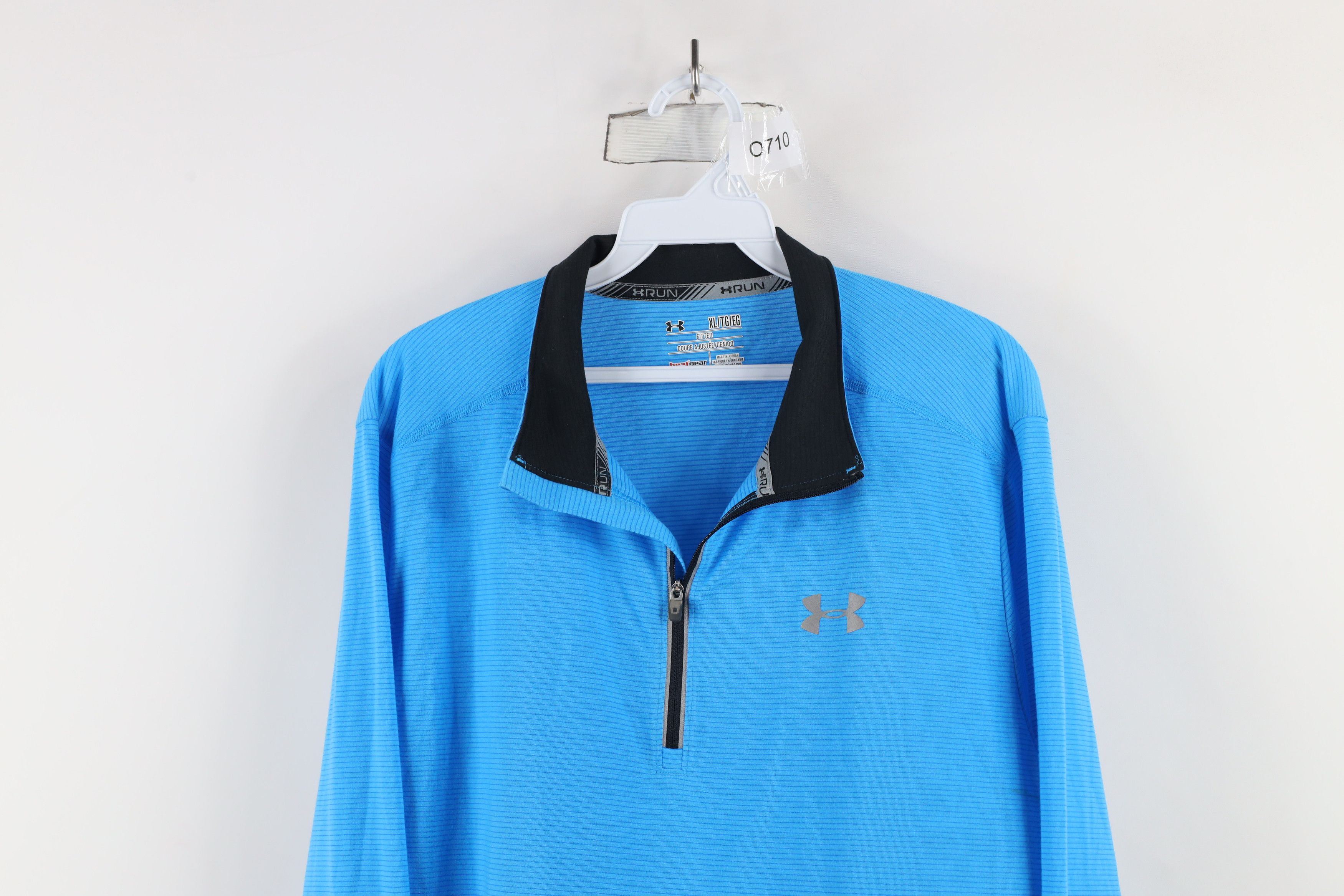 Under Armour × Vintage New Under Armour Striped Half Zip Pullover Top Jacket Blue Size US XL / EU 56 / 4 - 2 Thumbnail