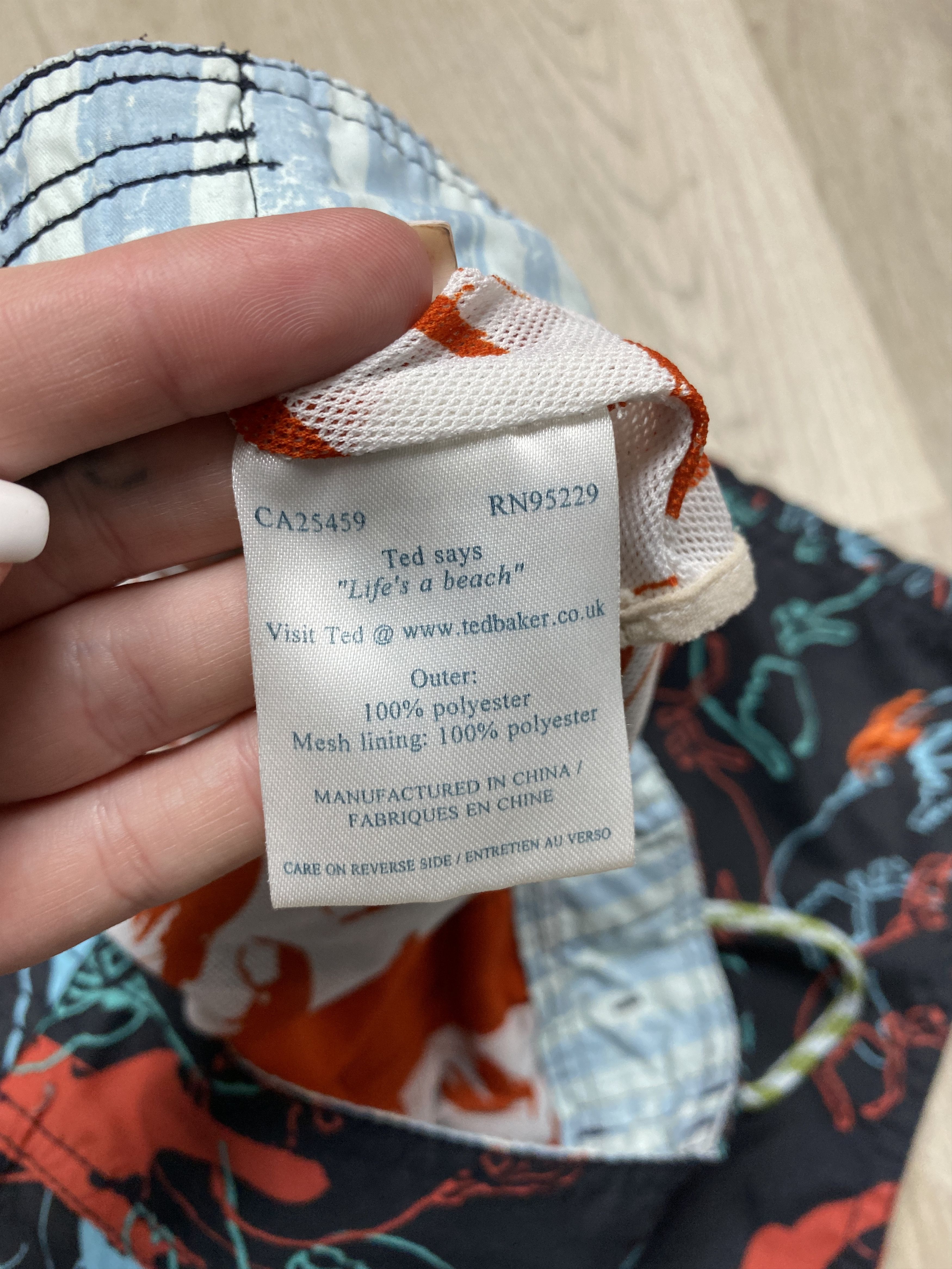 Ted Baker × Vintage Ted Baker Vintage Mens Swimming Shorts Size US 34 / EU 50 - 6 Thumbnail