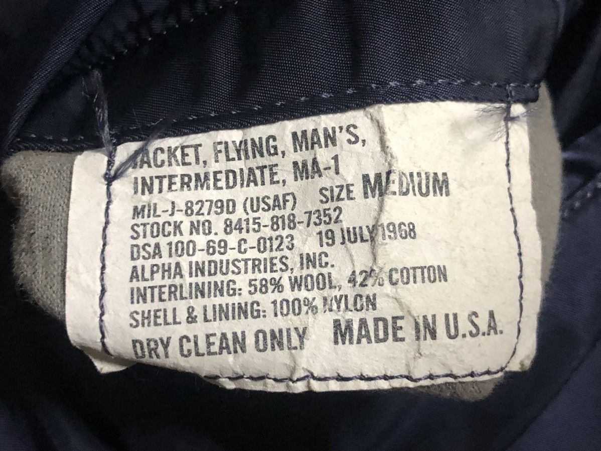Alpha Industries Vintage 1968 Alpha Industries MA-1 Bomber Jacket Rivesible Size US M / EU 48-50 / 2 - 14 Thumbnail