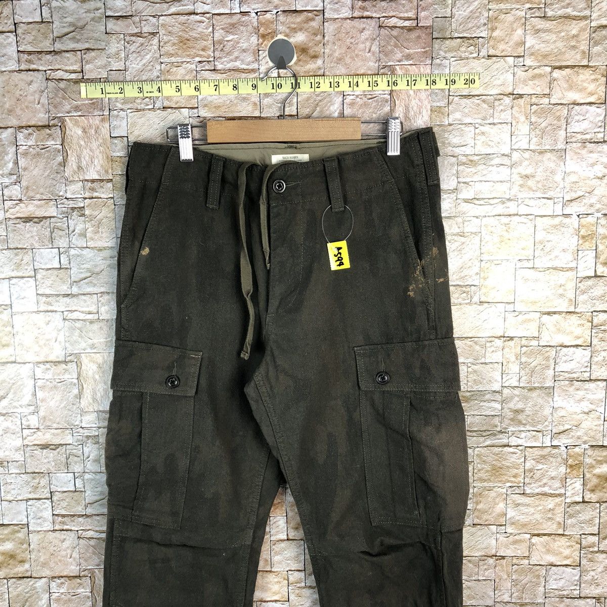 Japanese Brand Back Number Green Cargo Multipocket Pants #A594 Size US 30 / EU 46 - 5 Thumbnail