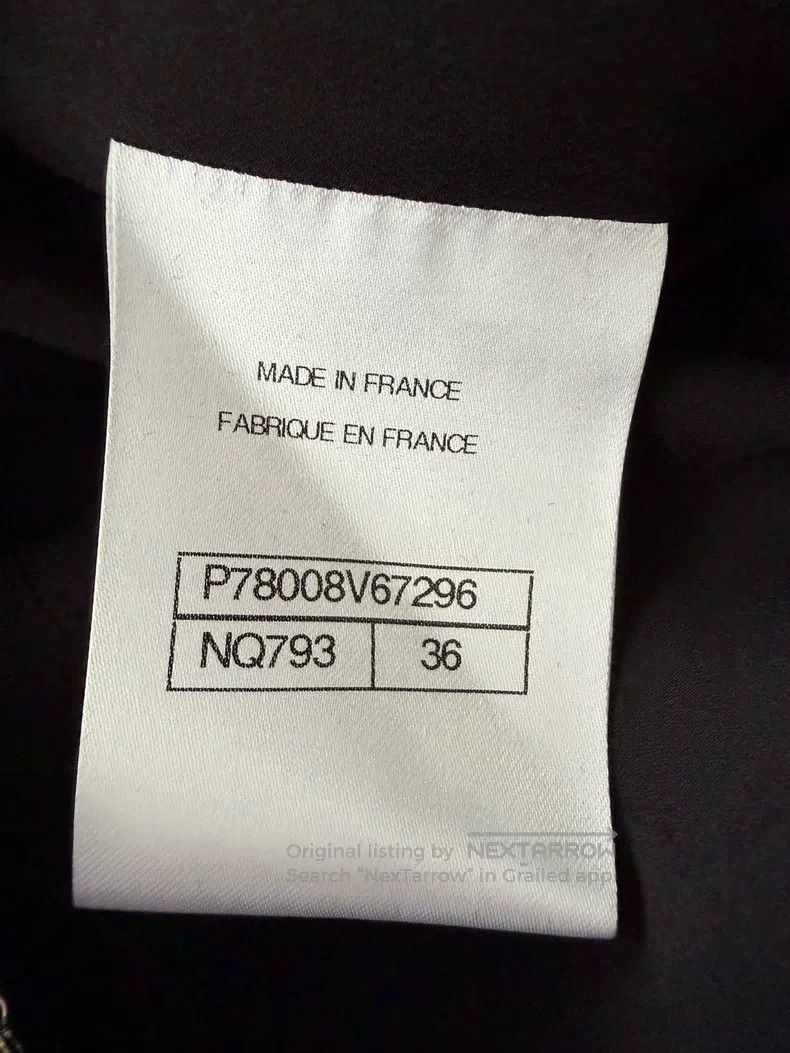 Chanel Chanel Black and white checkered round-neck tweed jacket Size XS / US 0-2 / IT 36-38 - 5 Thumbnail