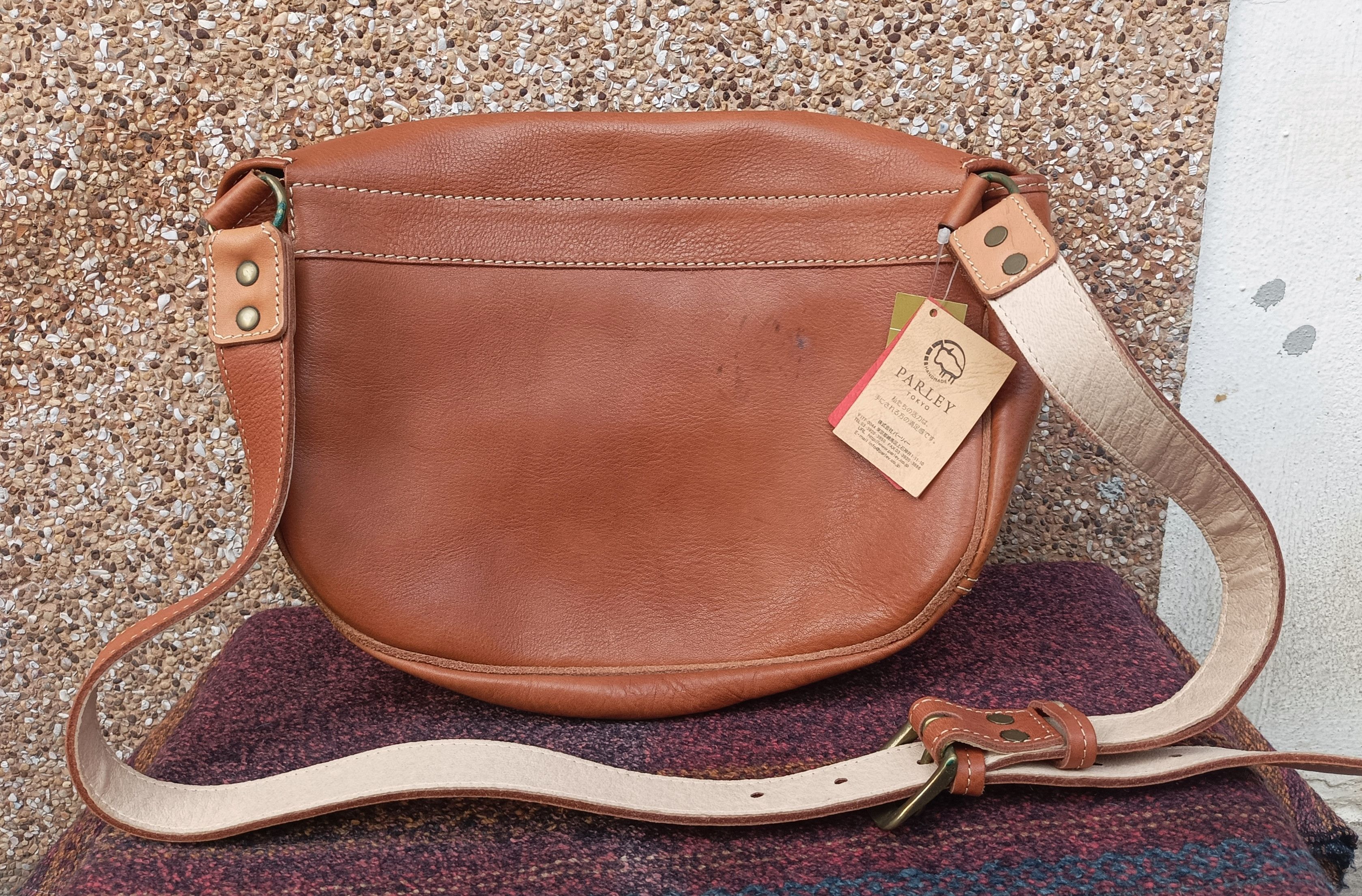 Japanese Brand (B48) Parley Tokyo Japanese Brand Leather Crossbody Bag Size ONE SIZE - 13 Thumbnail