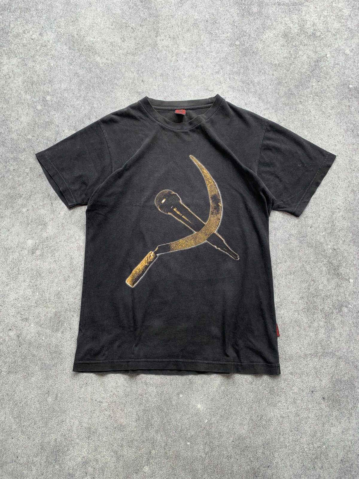 Rap Tees × Vintage Homicide Mic Arit 2007 Black Tshirt Size US M / EU 48-50 / 2 - 1 Thumbnail