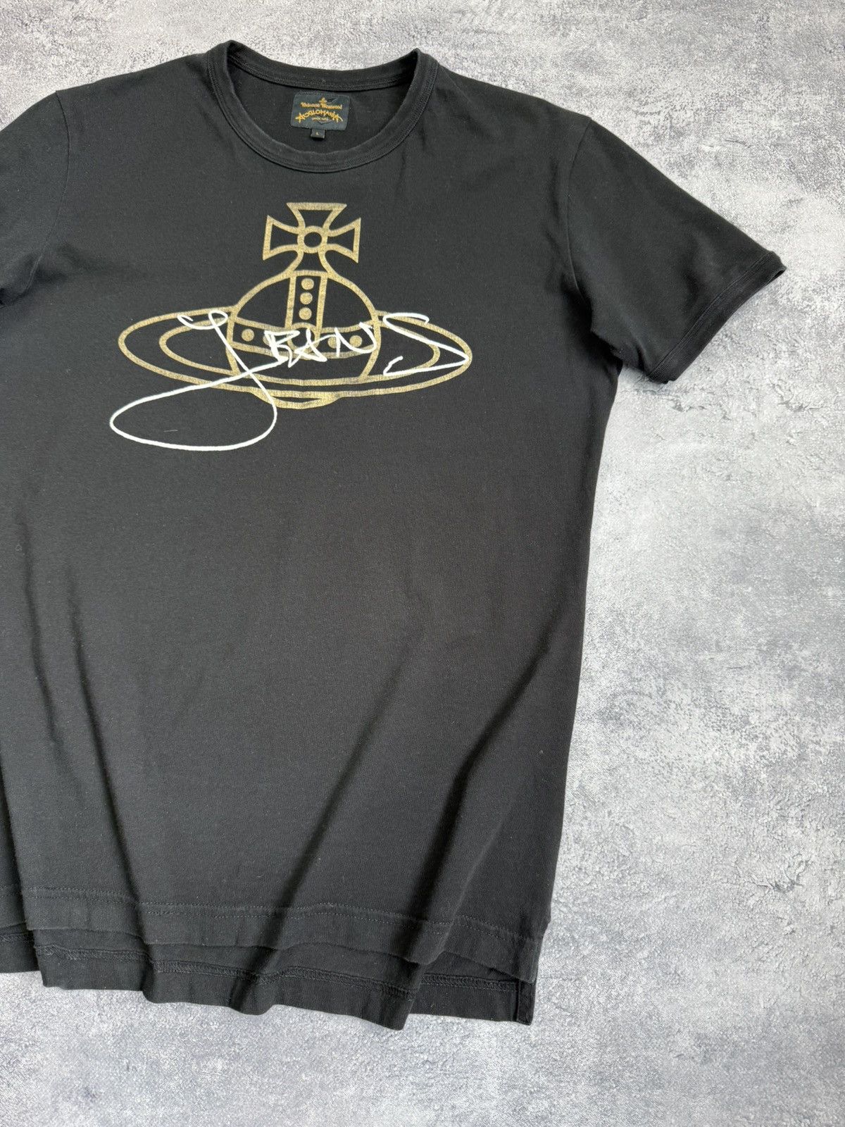 Vivienne Westwood Vintage Vivienne Westwood Anglomania Big Logo T-Shirt Size US L / EU 52-54 / 3 - 5 Thumbnail
