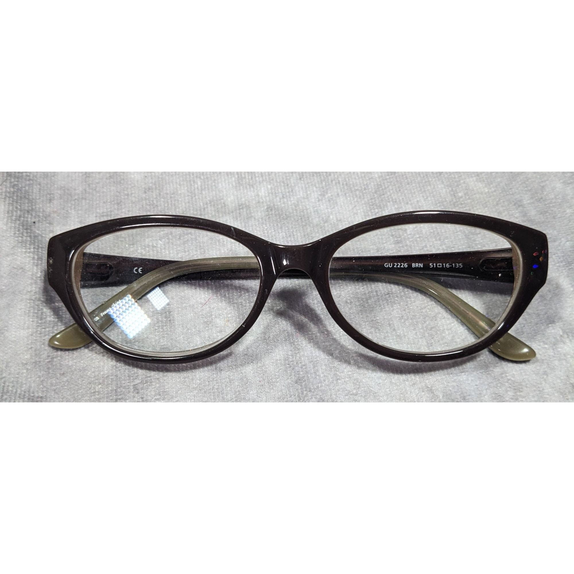 Guess Guess GU2226 BRN Brown And Tan Leopard Print Glasses Frames Size ONE SIZE - 2 Thumbnail