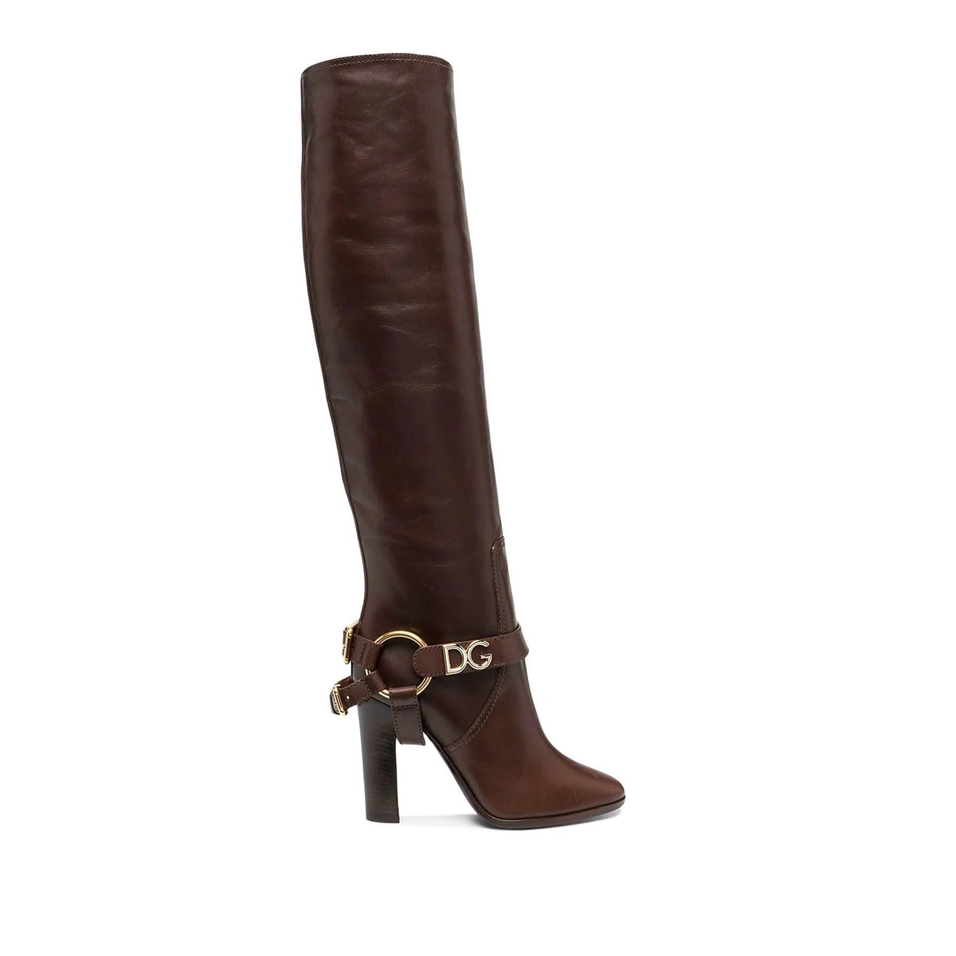 Dolce & Gabbana Dolce & Gabbana Leather Knee Boots Size US 6 / IT 36 - 1 Thumbnail