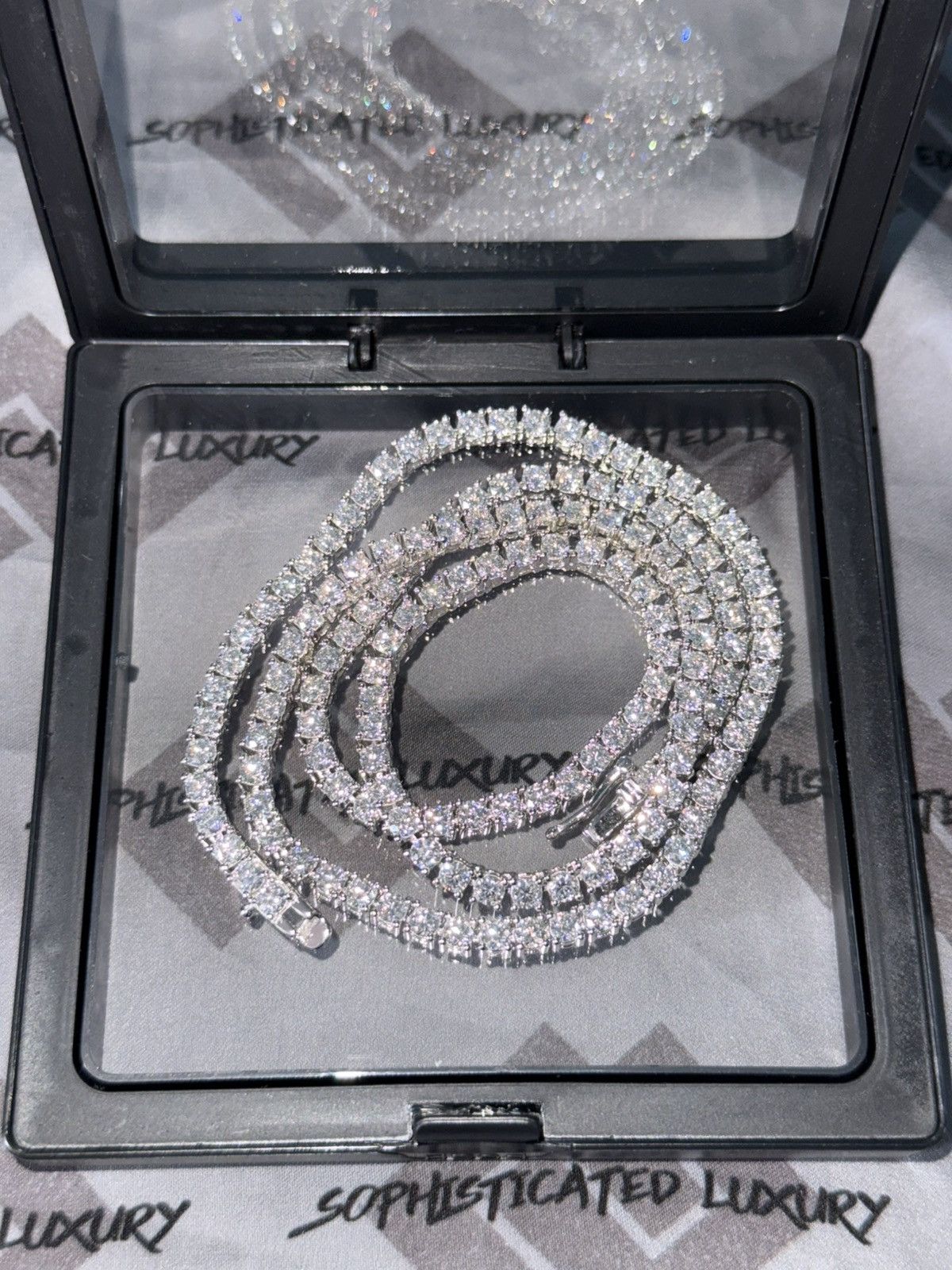 Other Tennis moissanite chain 20” 3mm Size ONE SIZE - 6 Thumbnail