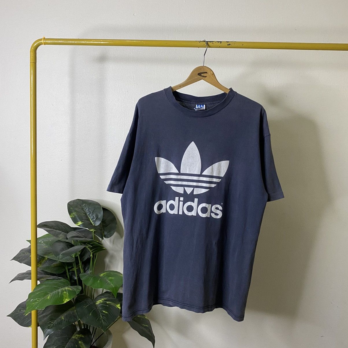 Adidas Vintage 90s Adidas Double Sided Graphic Sunfaded Tee Size US XL / EU 56 / 4 - 1 Thumbnail