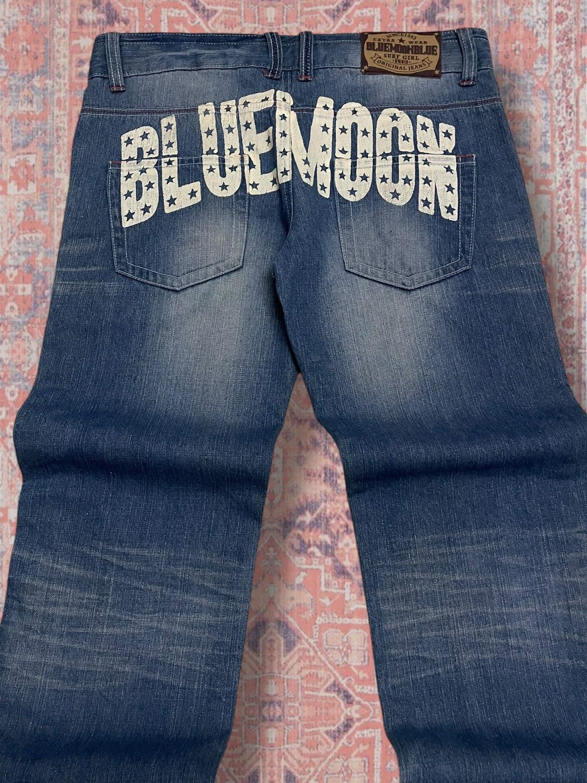 Japanese Brand Vintate Og 1990s Japan Designer Bluemoon Star Streetwear Size US 32 / EU 48 - 13 Thumbnail