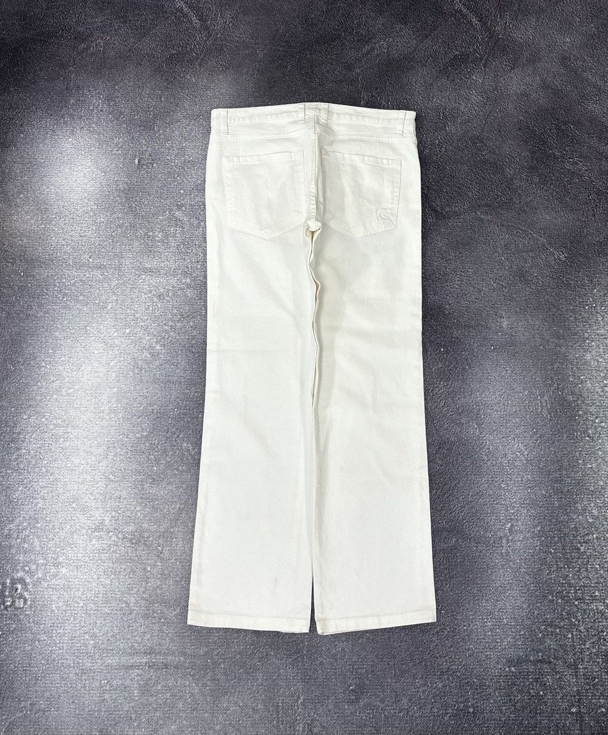 Iceberg Vintage Iceberg Men’s White Italian Denim Straight Fit Jeans Size US 31 - 2 Thumbnail